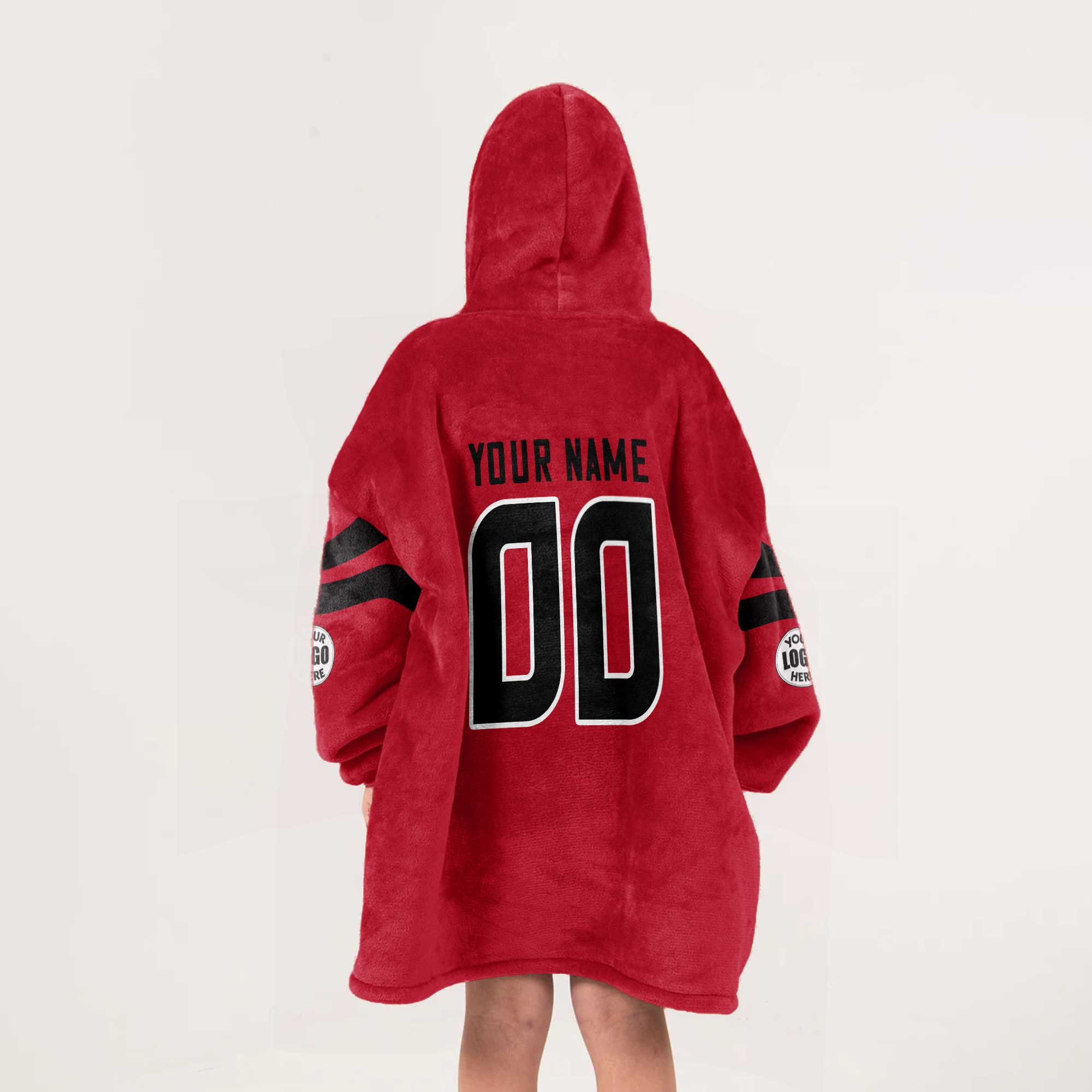 Adult Custom Blanket Hoodie Houston Texans Inspired Color