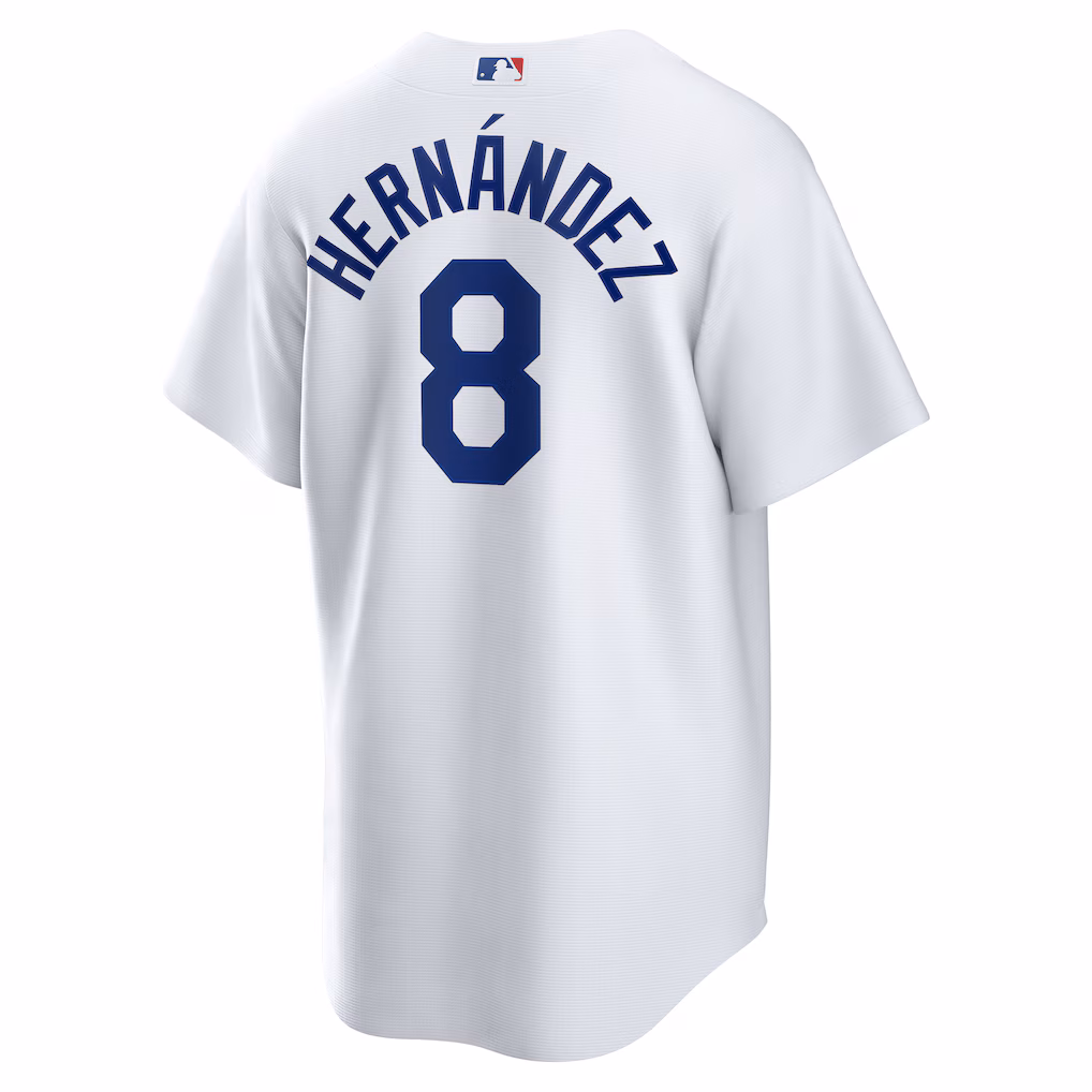 Enrique Hernández #8 Los Angeles Dodgers 2025 World Series Home Replica Player Jersey - White