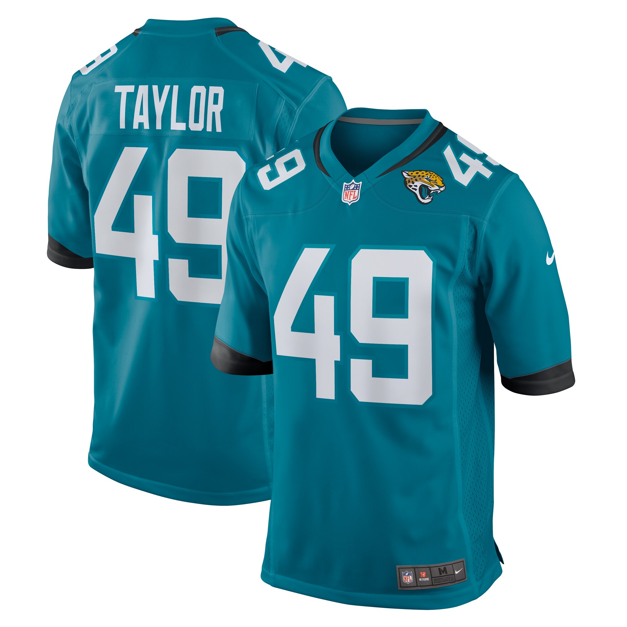 Leonard Taylor Jacksonville Jaguars  Game Jersey -  Teal