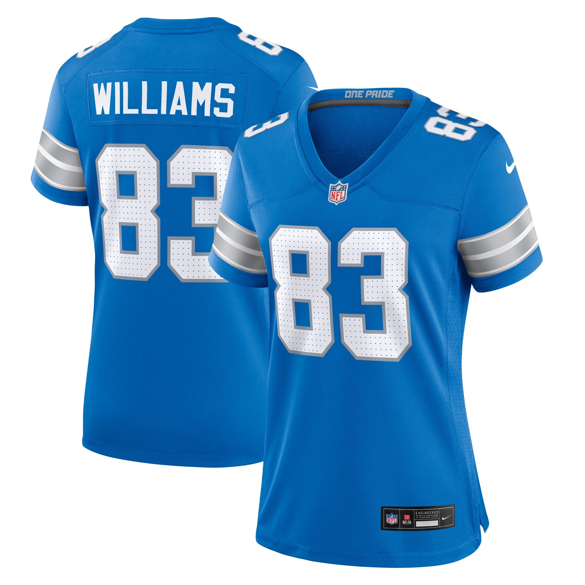 Isaiah Williams Detroit Lions Women's Game Jersey -  Blue
