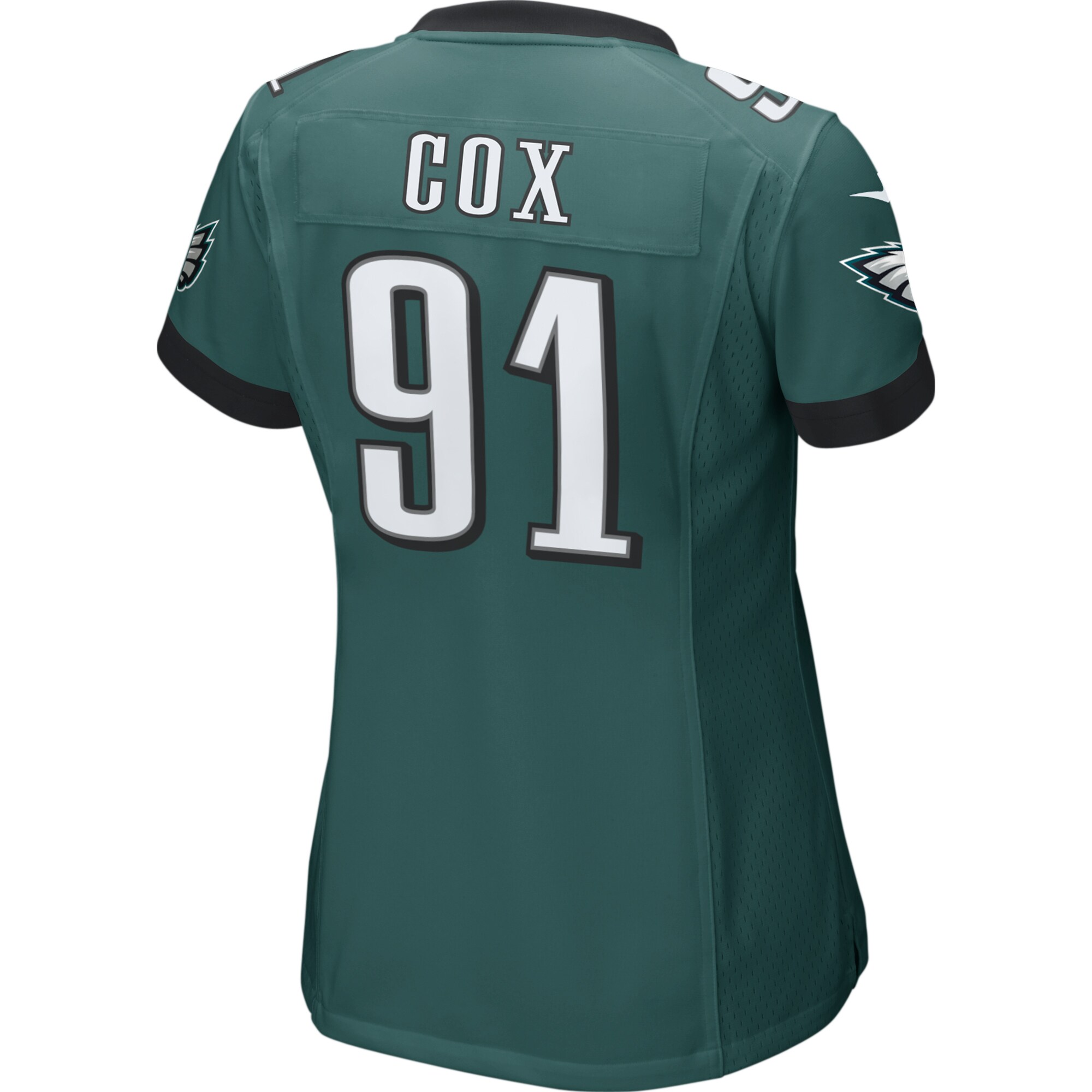 Fletcher Cox Philadelphia Eagles  Women's Game Jersey - Midnight Green