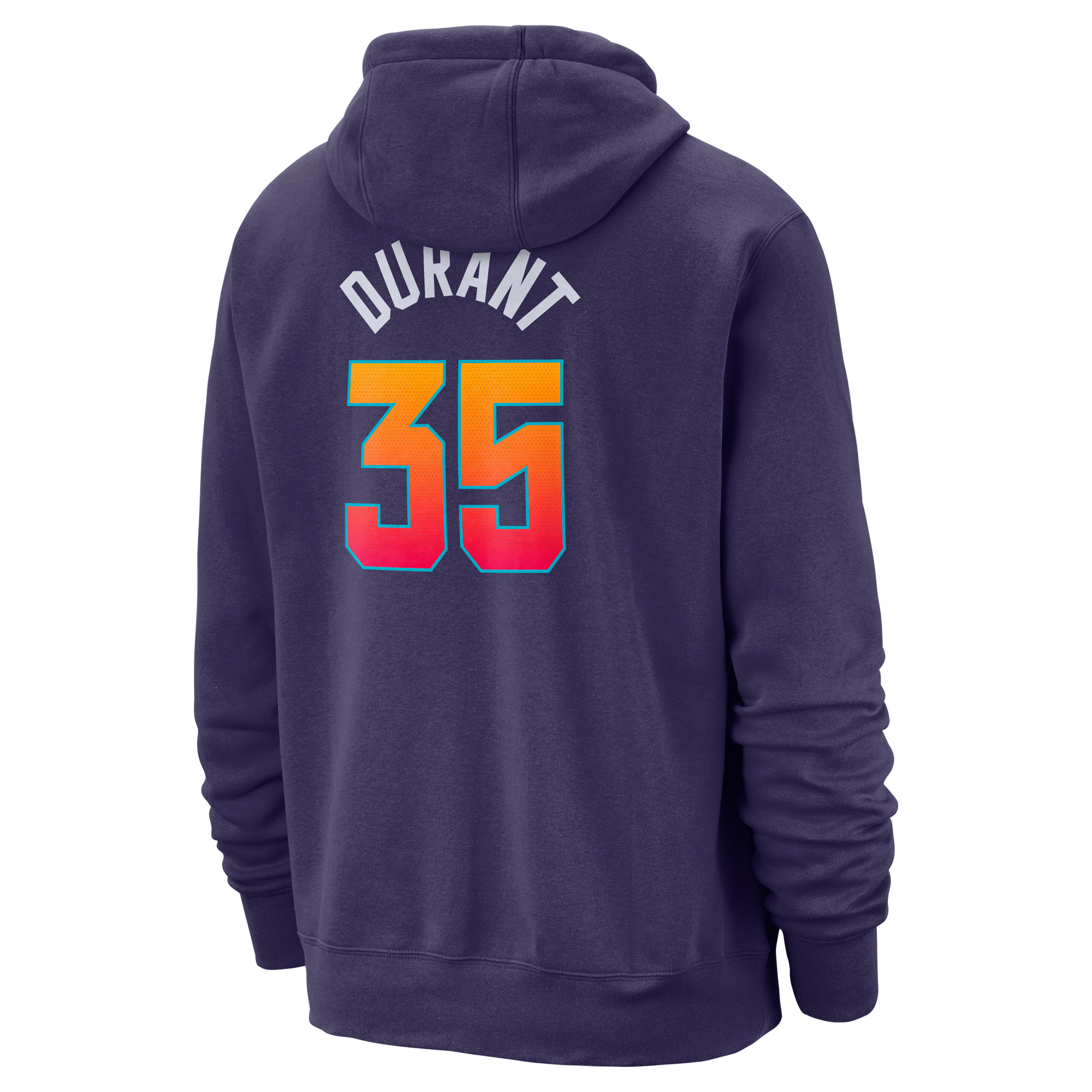 Men's Phoenix Suns Kevin Durant  Purple 2023/24 City Edition Name & Number Pullover Hoodie