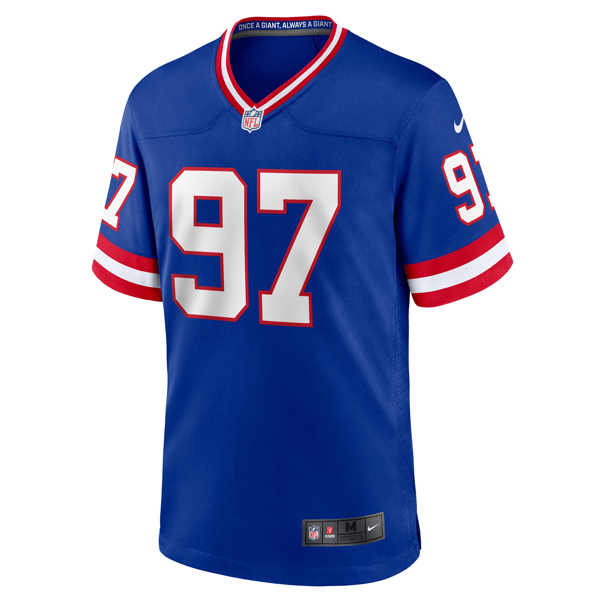 Dexter Lawrence II #97 New York Giants Classic Game Player Jersey - Royal