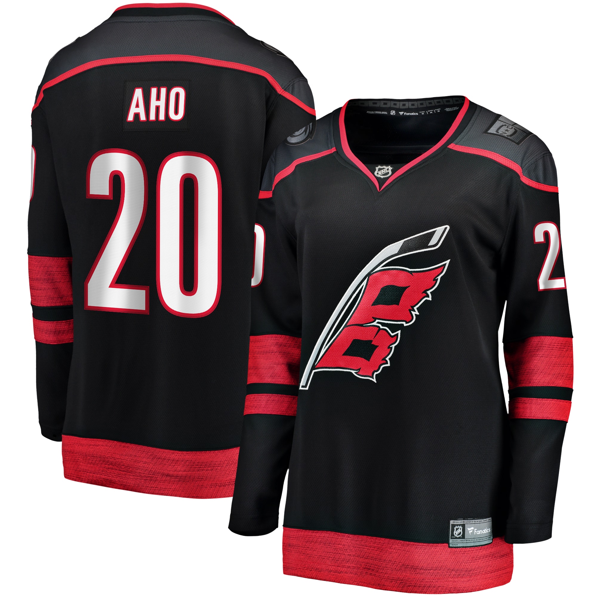 Sebastian Aho Carolina Hurricanes Women's Alternate Premier Breakaway Jersey - Black