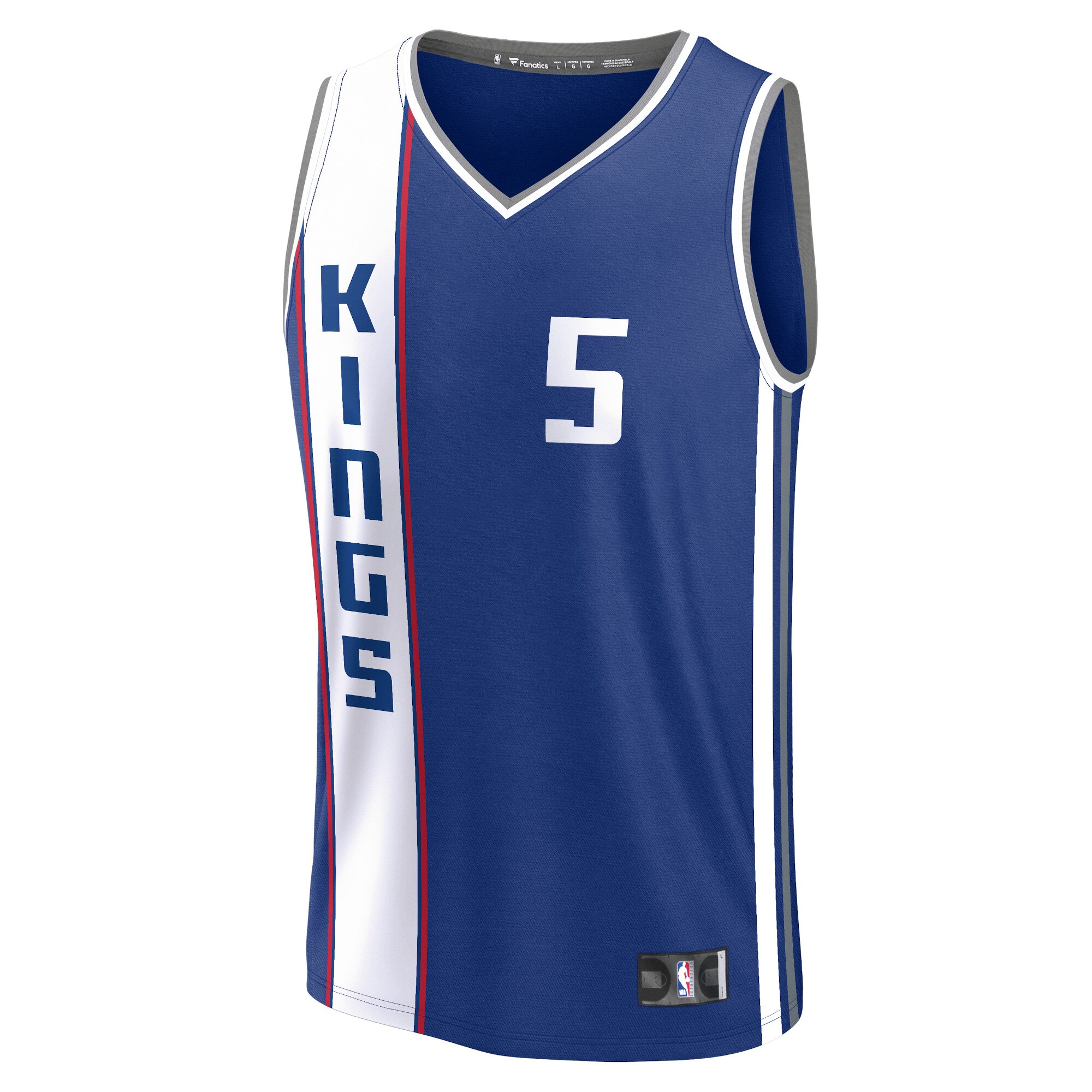 Youth Sacramento Kings De'Aaron Fox  Blue 2023/24 Fast Break Jersey - City Edition