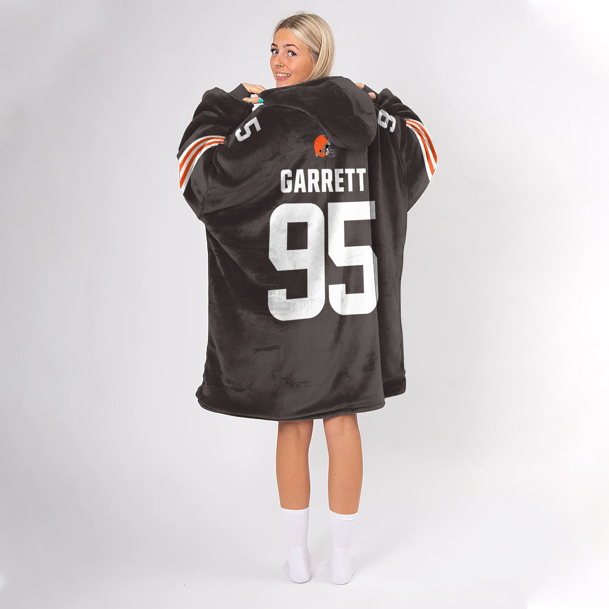 Adult Captain MG 95 Cleveland Football Unisex Blanket Hoodie