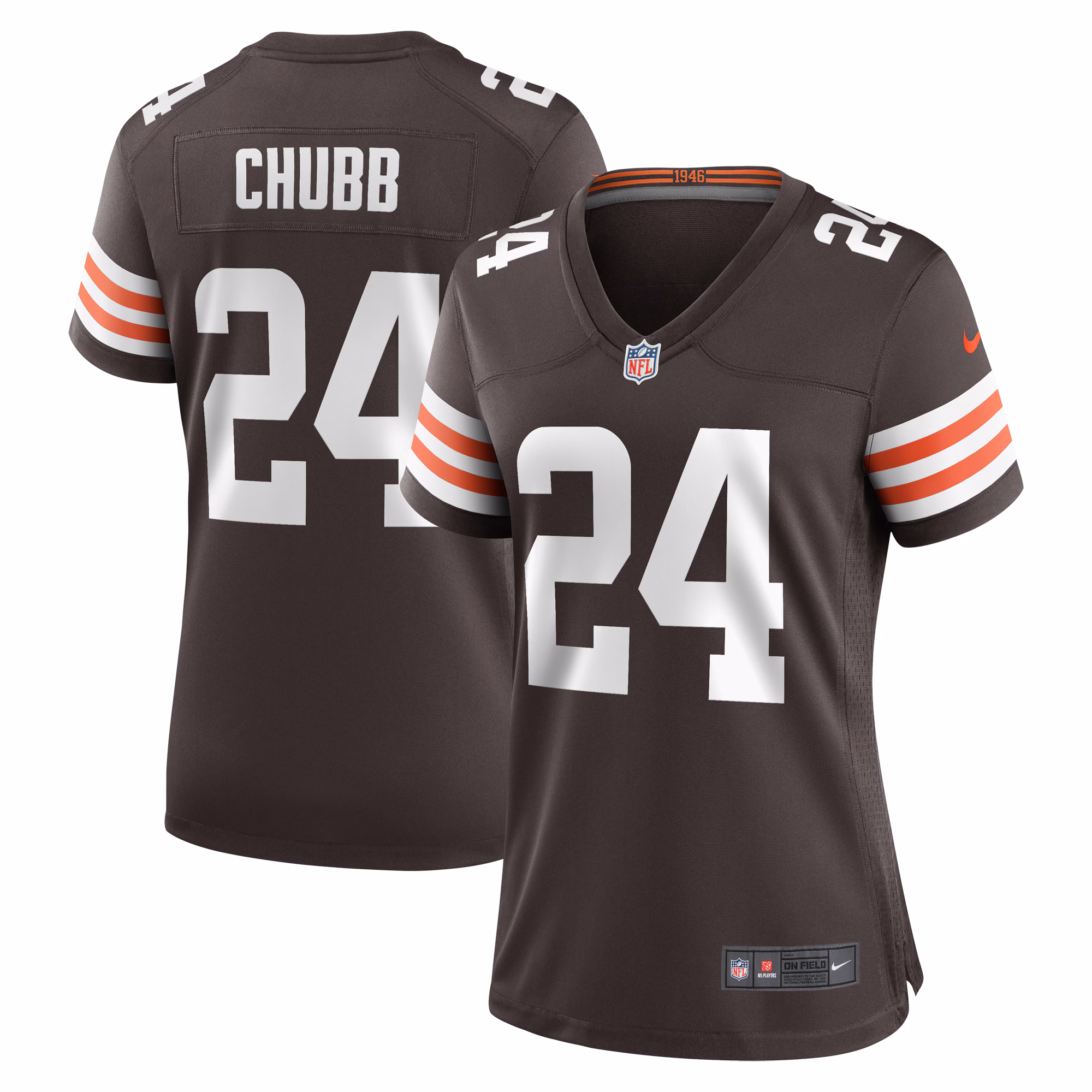 Nick Chubb Cleveland Browns Women's Team Game Jersey -  Brown