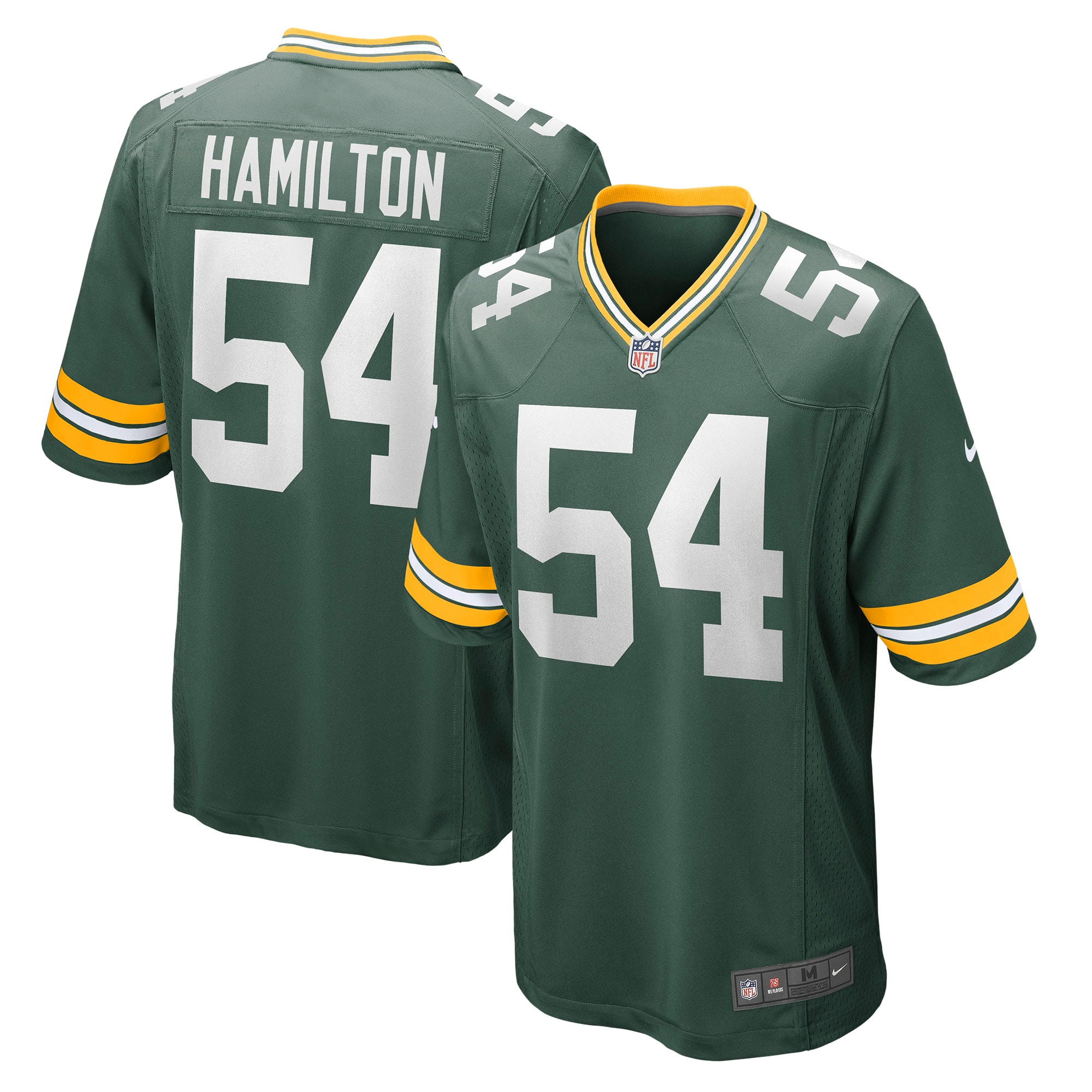 La'Darius Hamilton Green Bay Packers  Game Jersey - Green