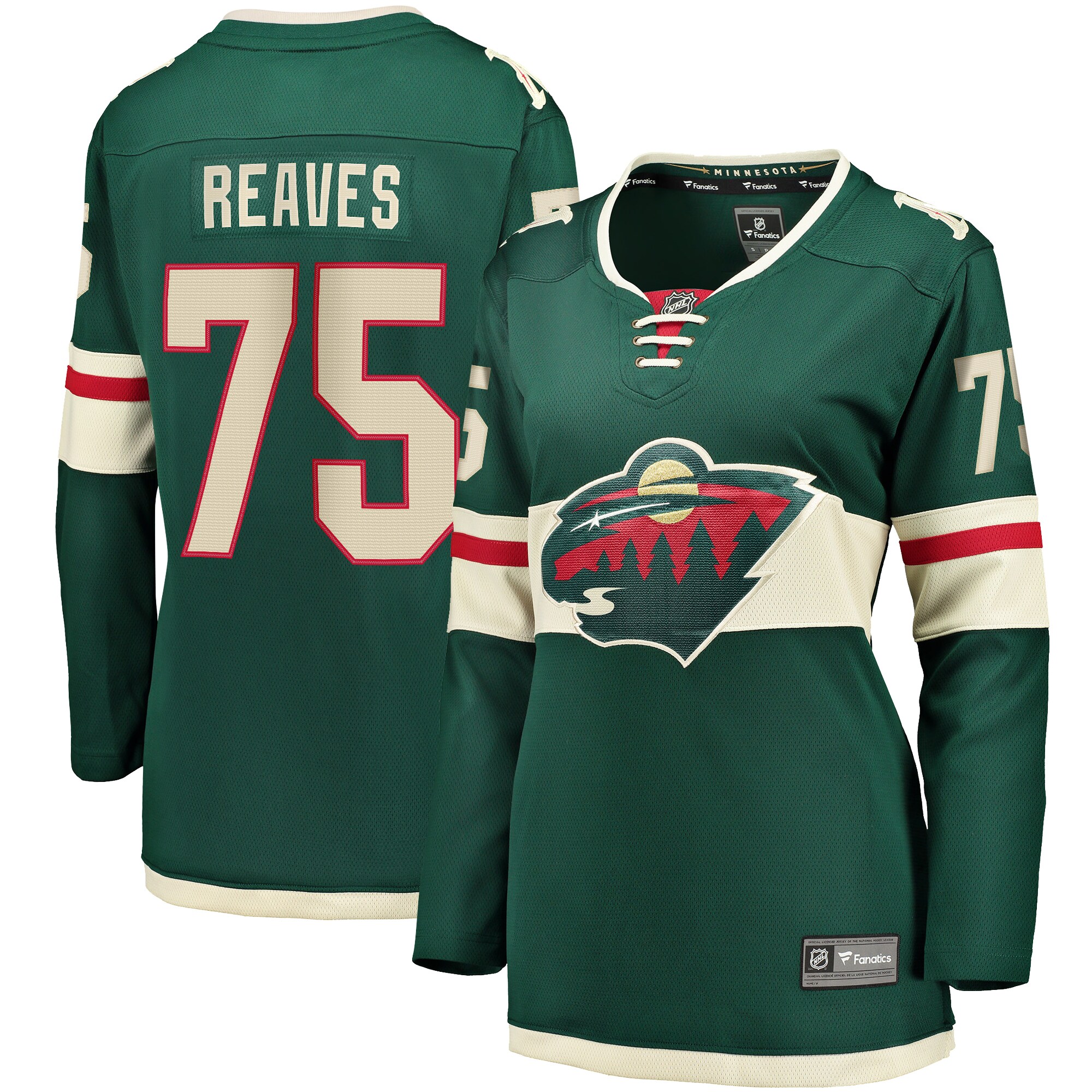 Ryan Reaves Minnesota Wild Women's Home Breakaway Player Jersey - Green