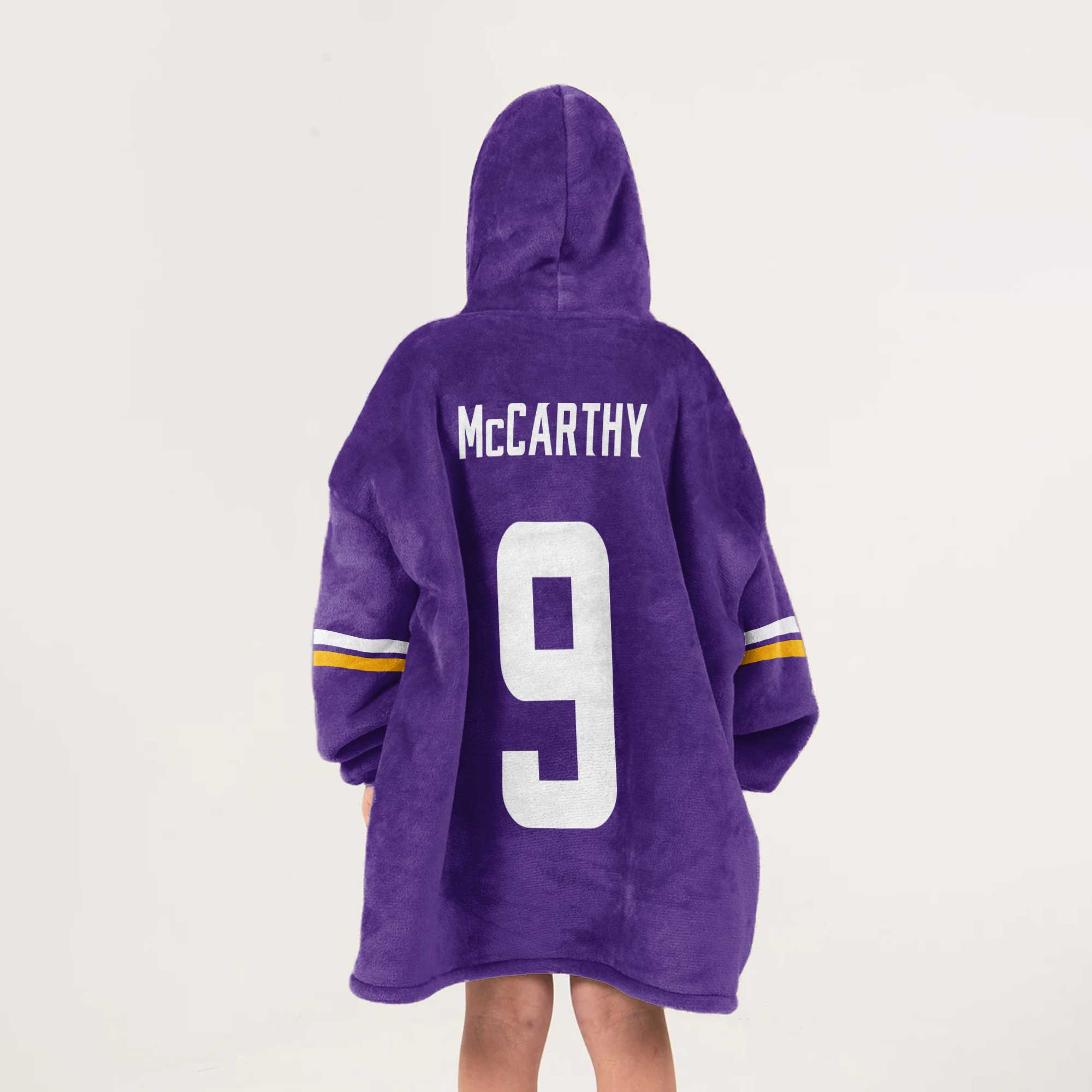Kid 9 Minnesota Football Unisex Blanket Hoodie