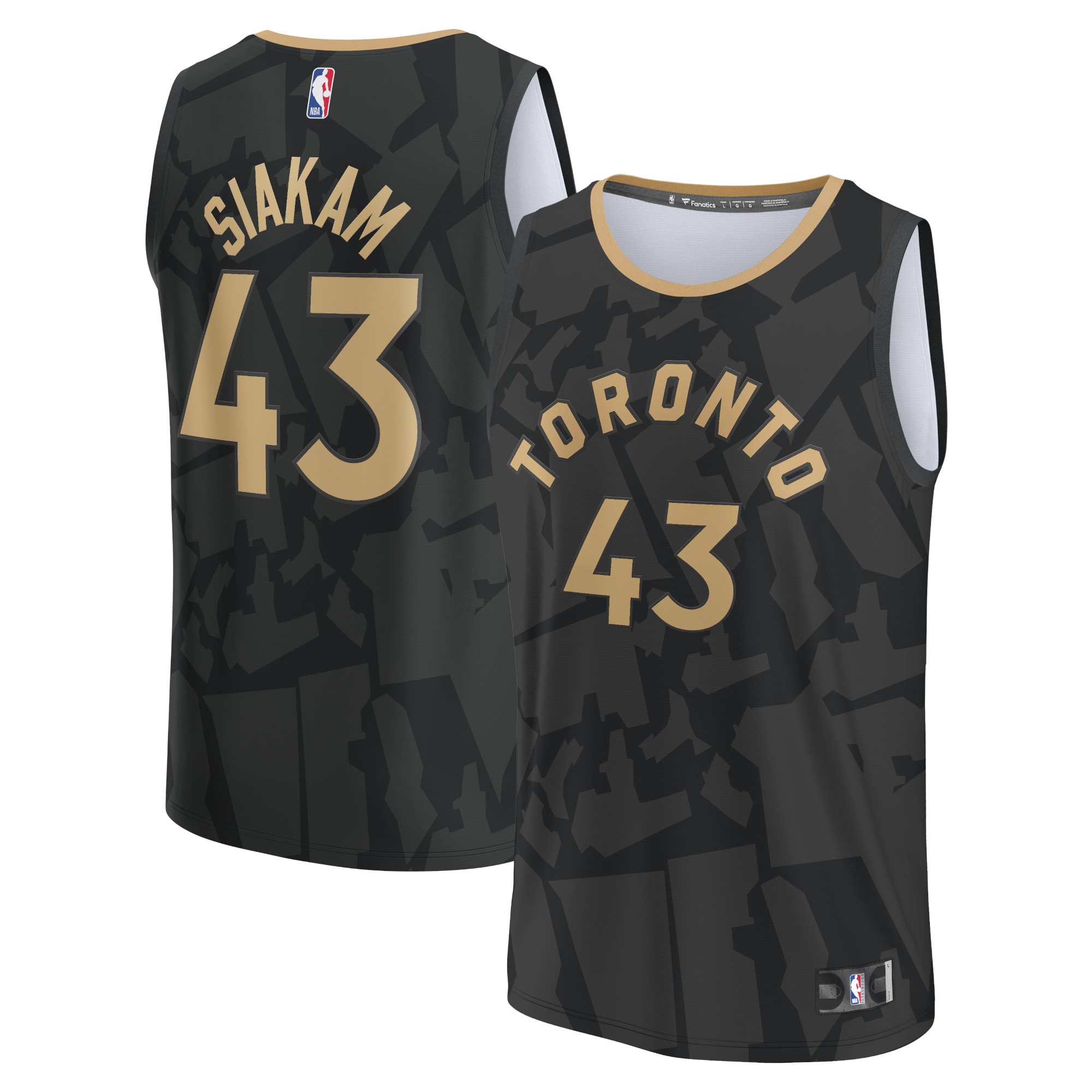 Pascal Siakam Toronto Raptors  2022/23 Fastbreak Jersey - City Edition - Black