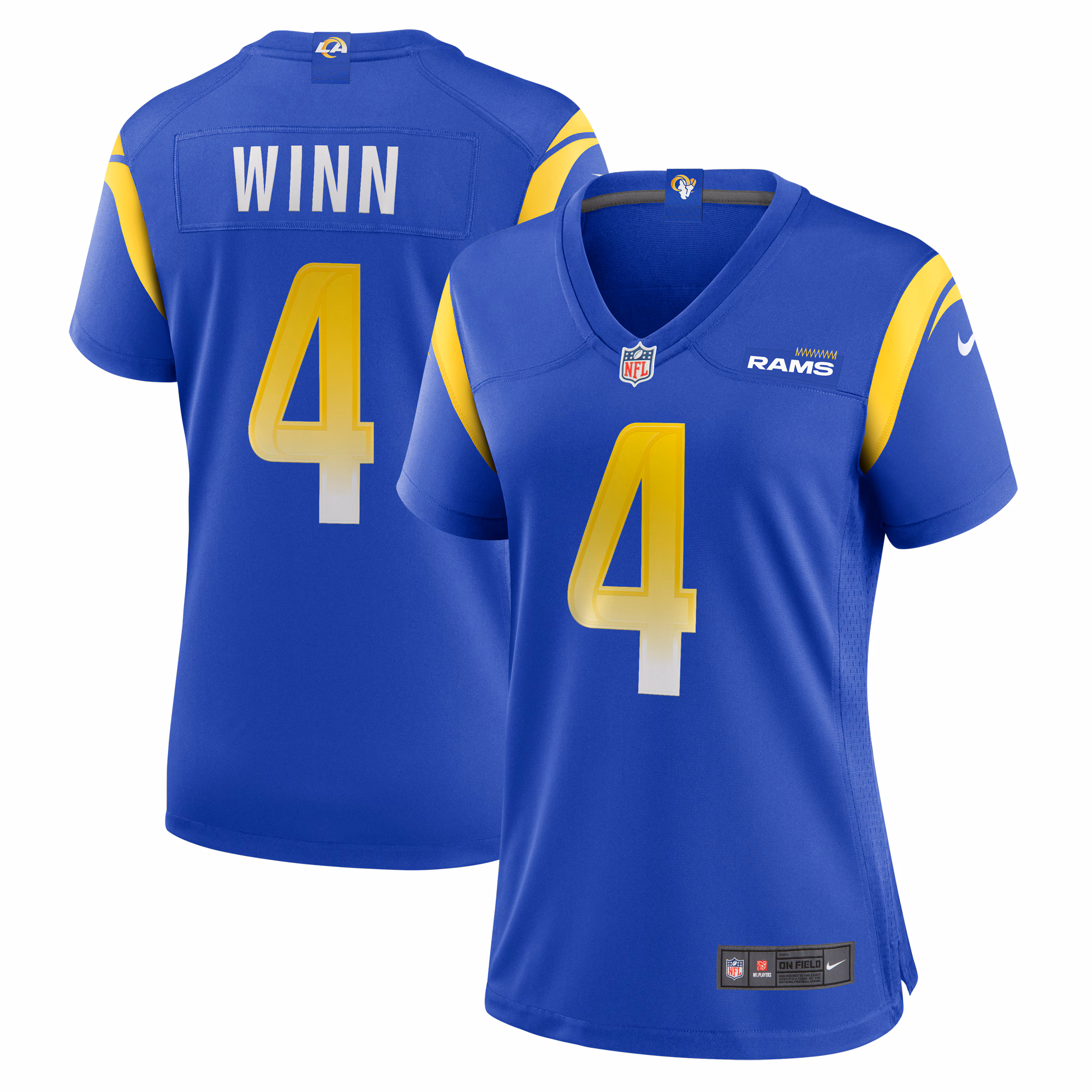Dresser Winn Los Angeles Rams Women's Team Game Jersey -  Royal