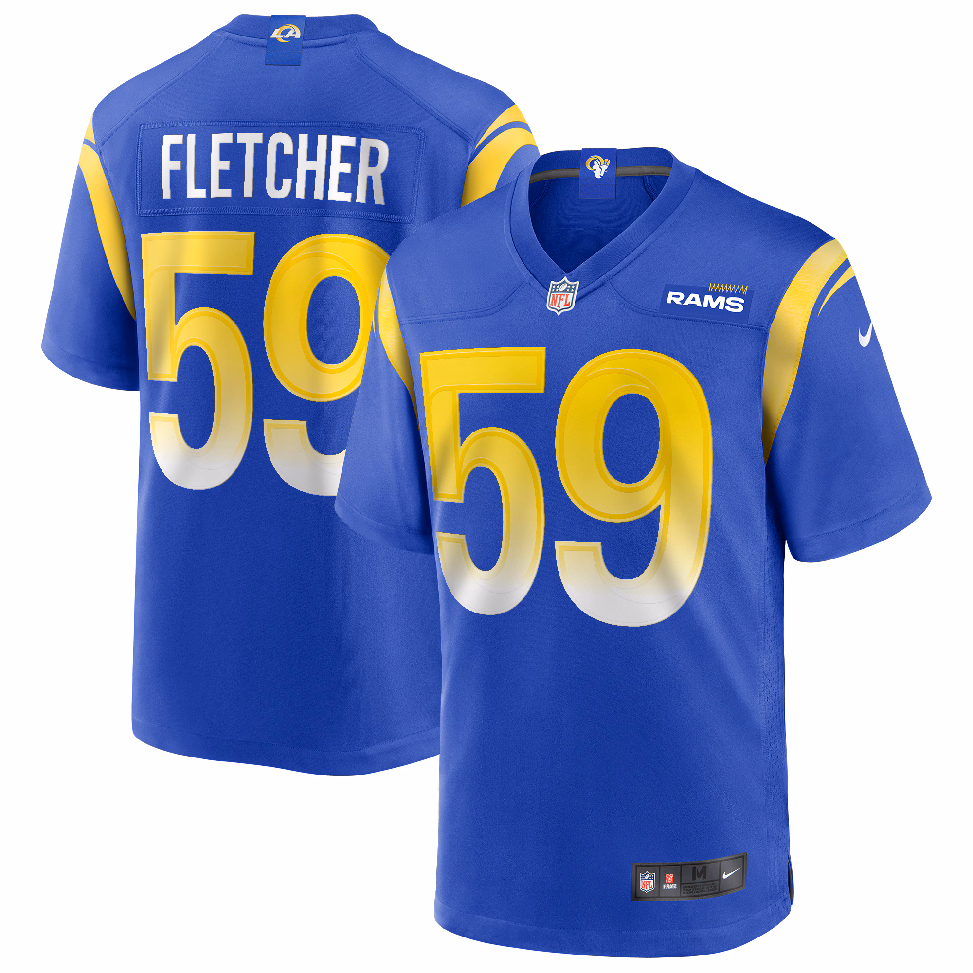 London Fletcher Los Angeles Rams Game Retired Player Jersey - Royal