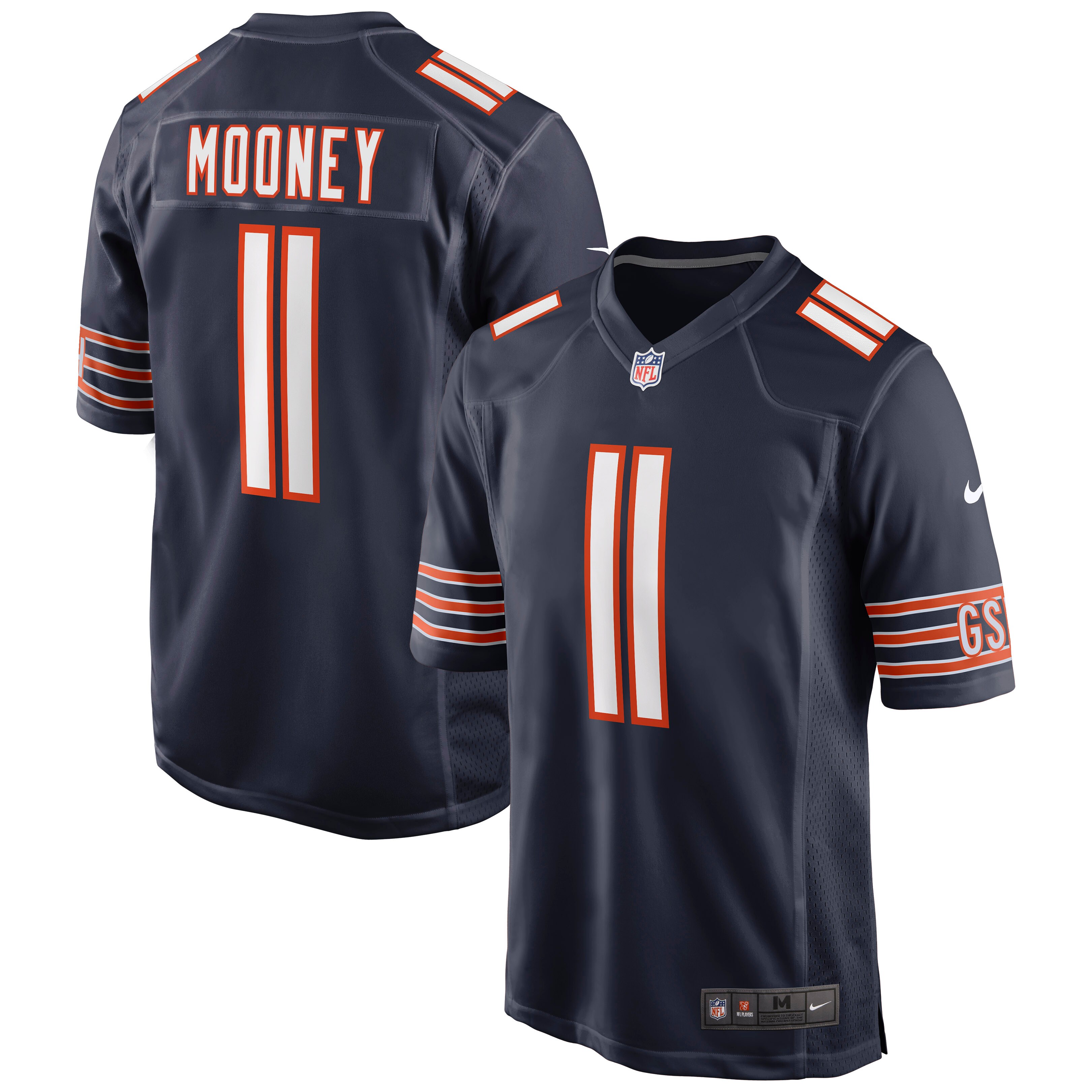 Darnell Mooney Chicago Bears  Game Jersey - Navy