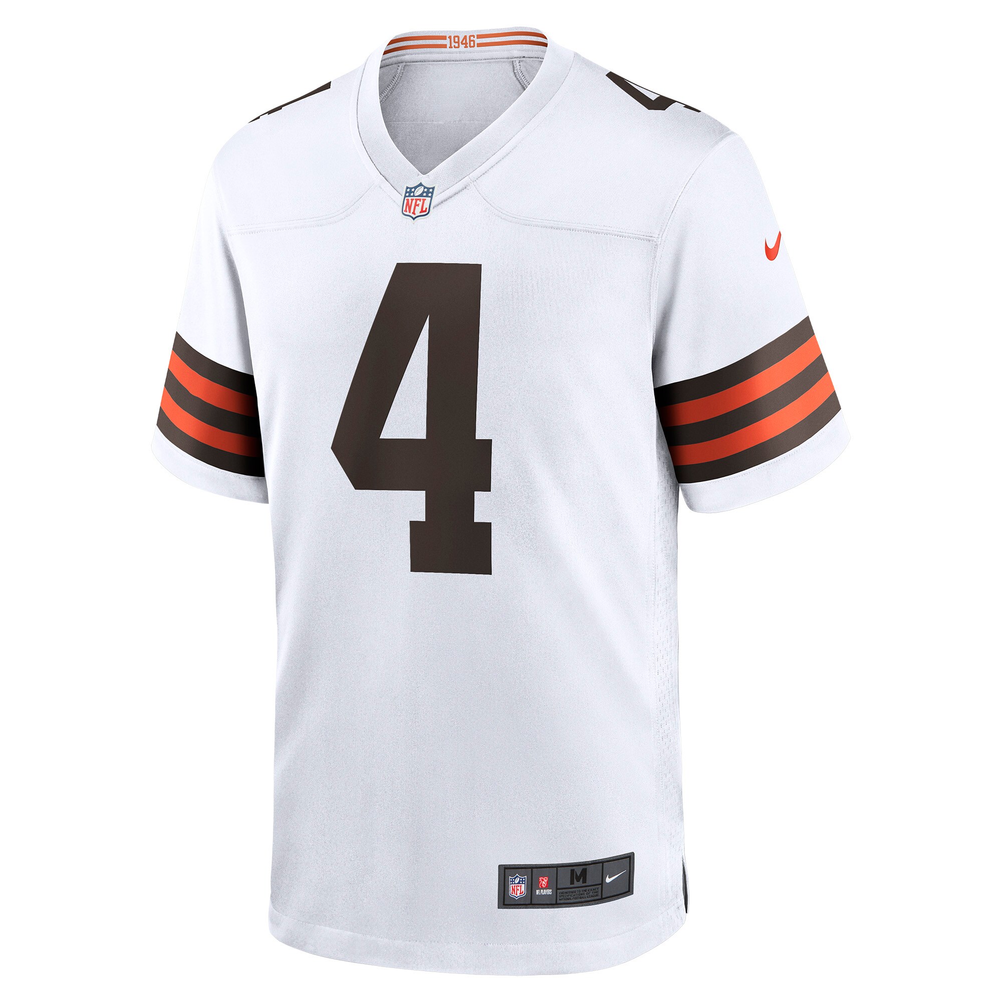 Deshaun Watson #4 Cleveland Browns  Game Jersey - White