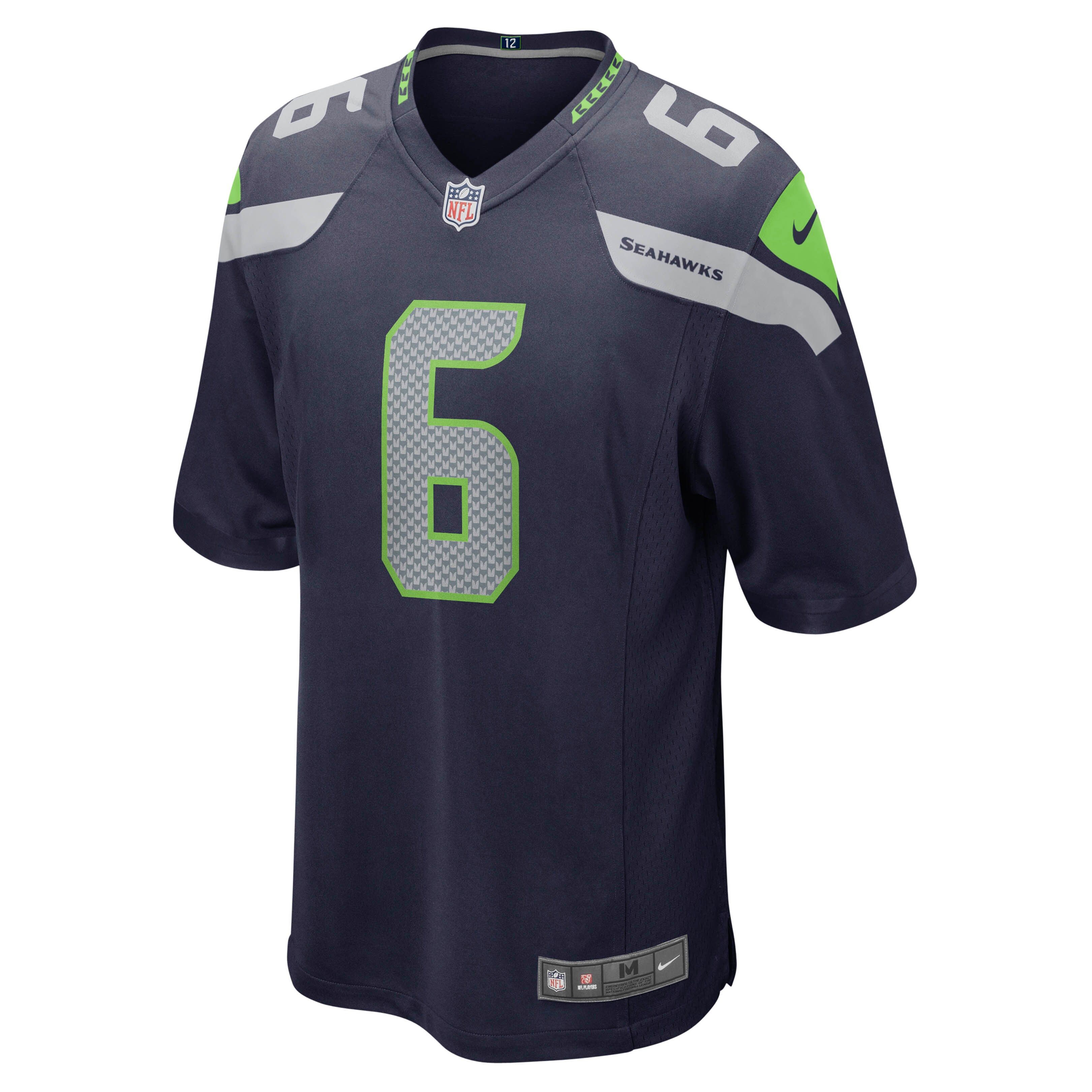 Quandre Diggs Seattle Seahawks  Game Jersey - College Navy