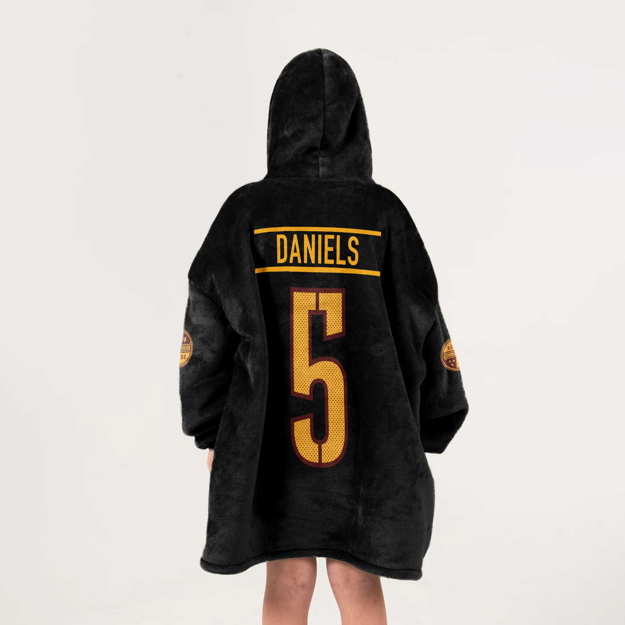 Kid J.D 5 Washington Football Unisex Blanket Hoodie