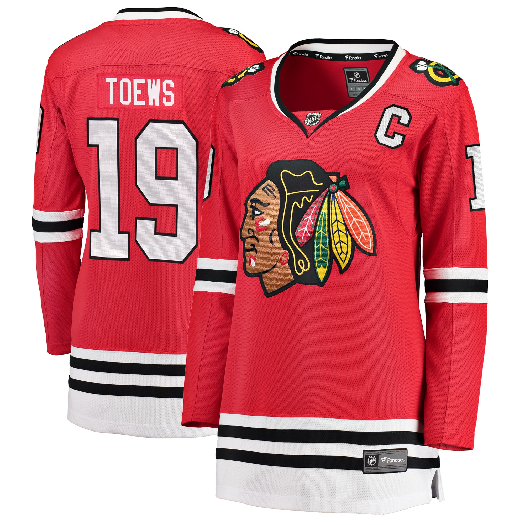 Jonathan Toews Chicago Blackhawks Women's Home Breakaway Player Jersey - Red