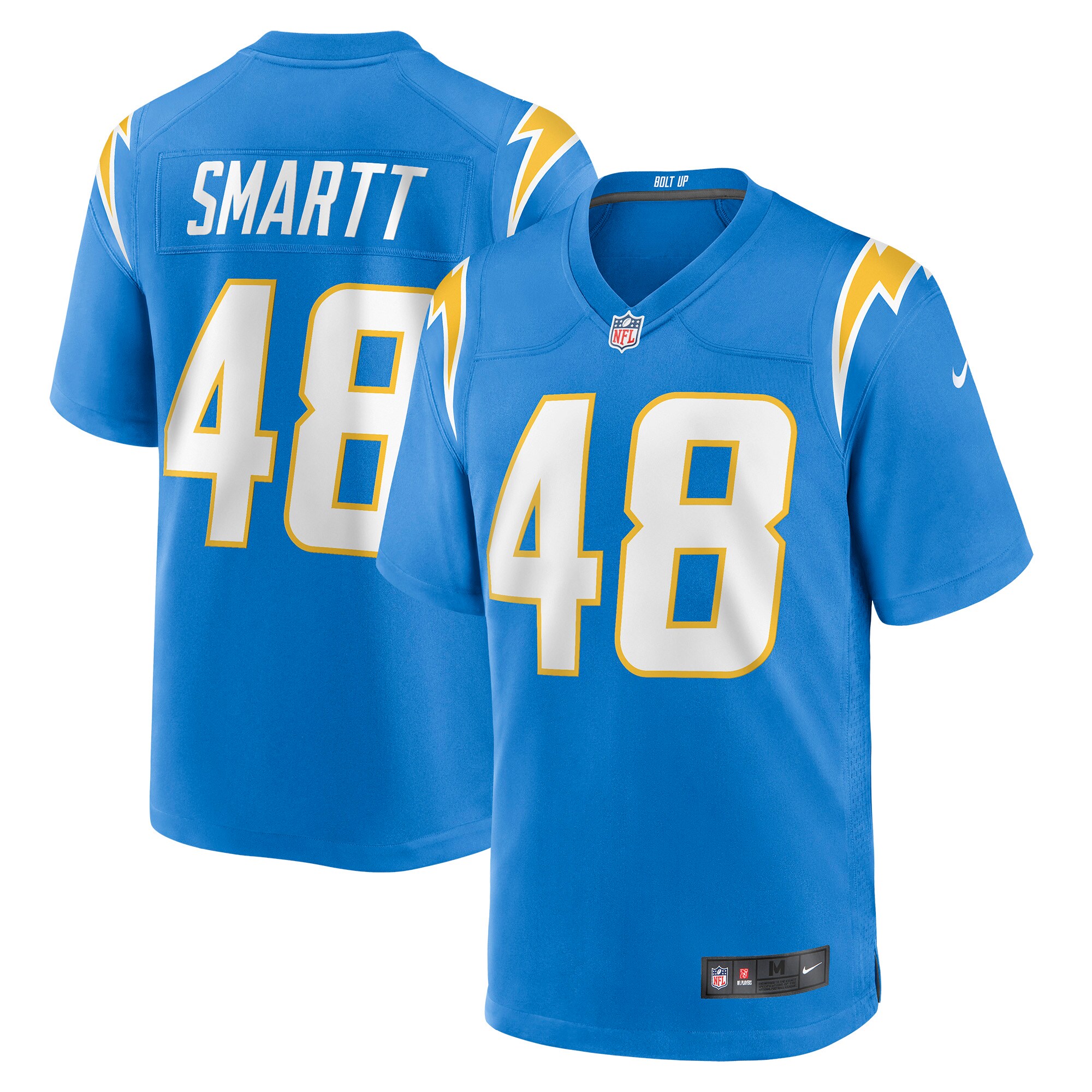 Stone Smartt Los Angeles Chargers  Game Player Jersey - Powder Blue