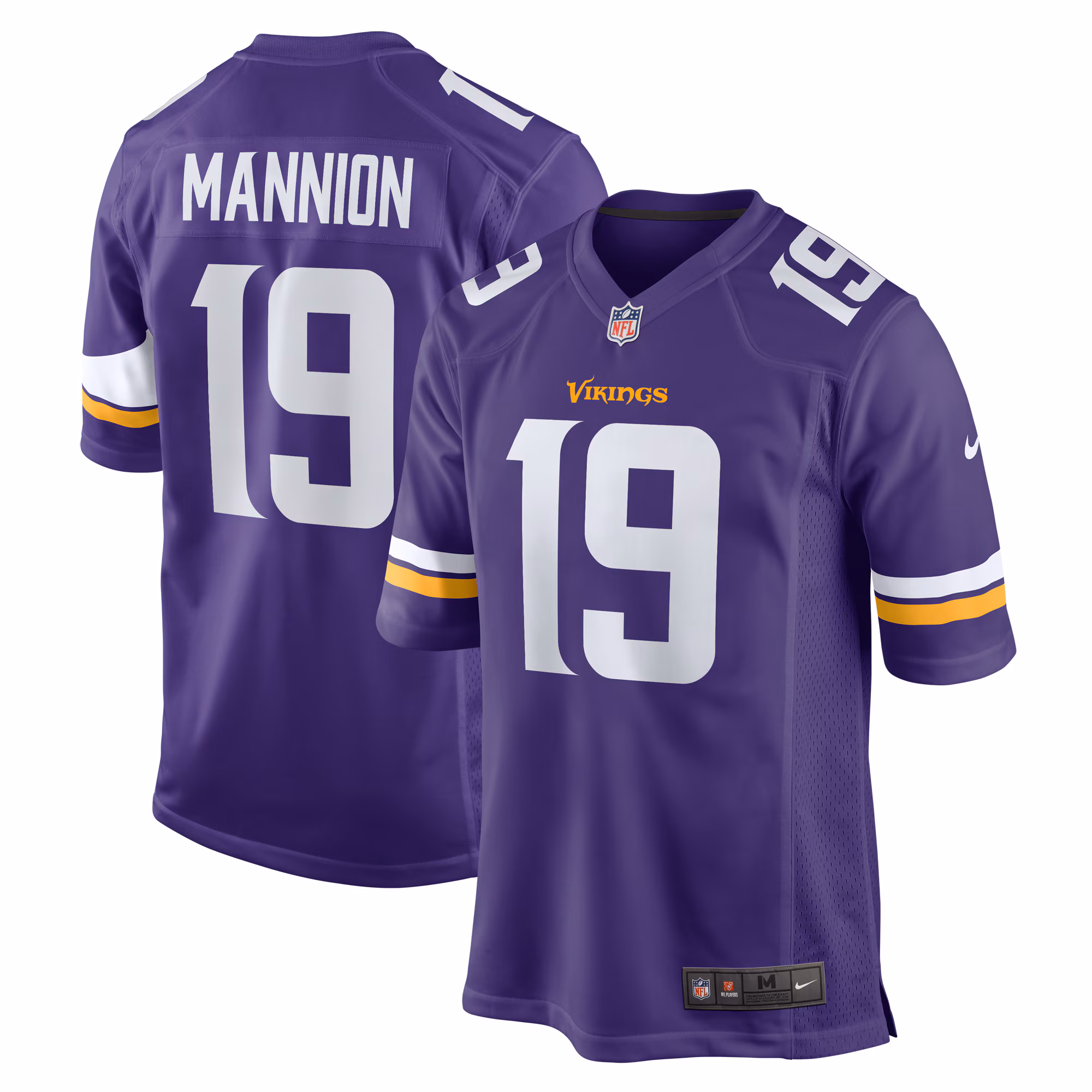 Sean Mannion Minnesota Vikings  Game Jersey -  Purple