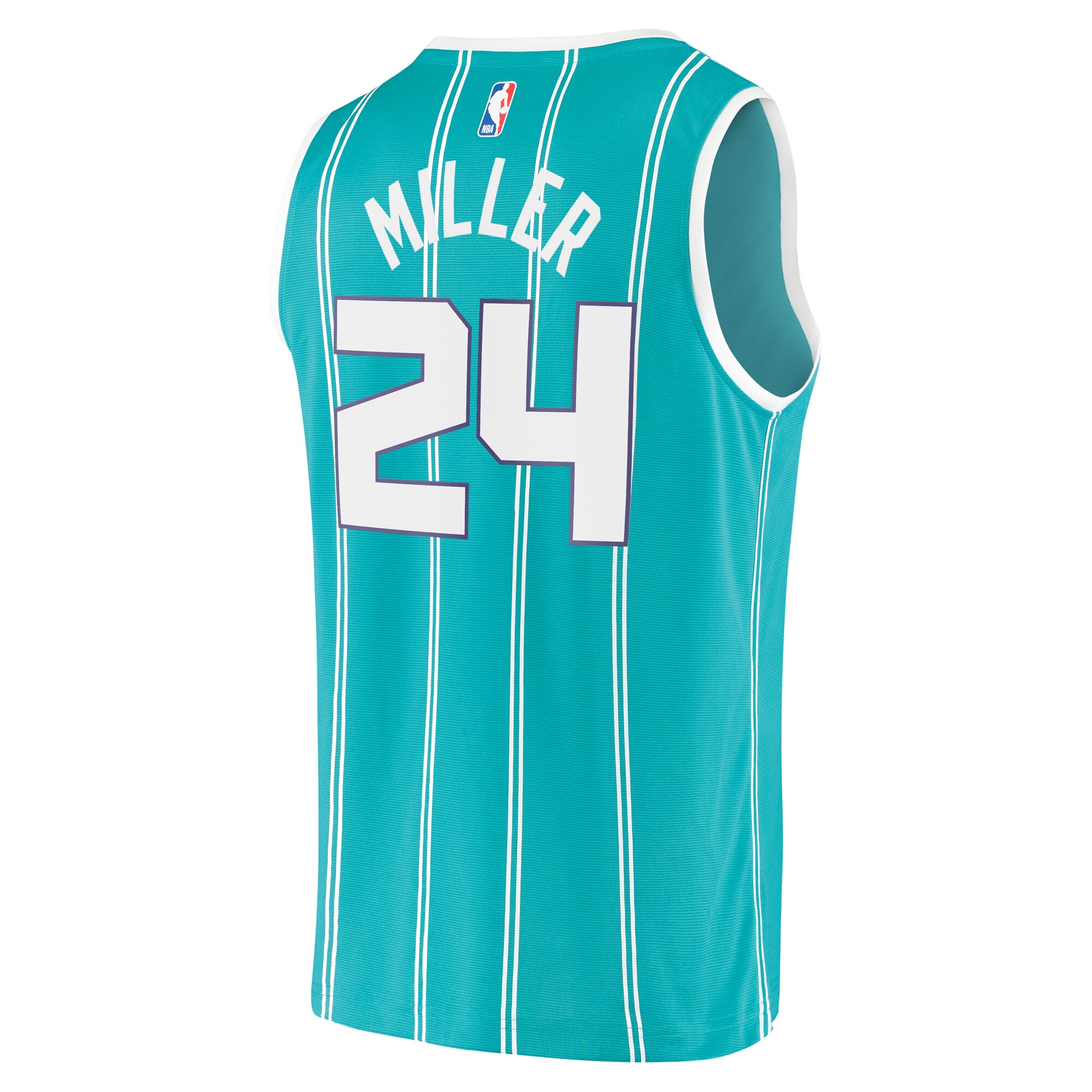 Brandon Miller Charlotte Hornets  2023 NBA Draft First Round Pick Fast Break Replica Jersey - Icon Edition - Teal