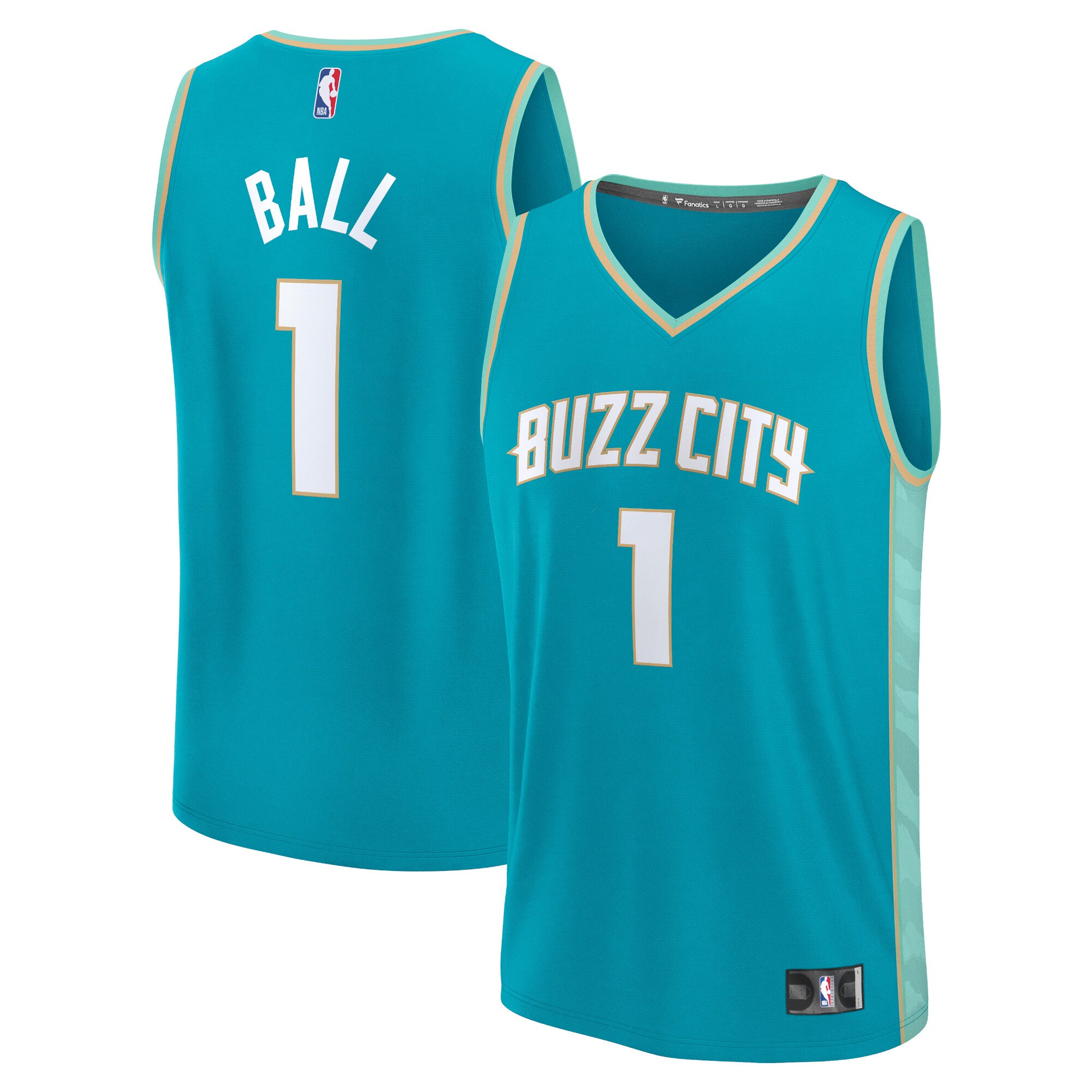 Youth Charlotte Hornets LaMelo Ball  Teal 2023/24 Fast Break Jersey - City Edition