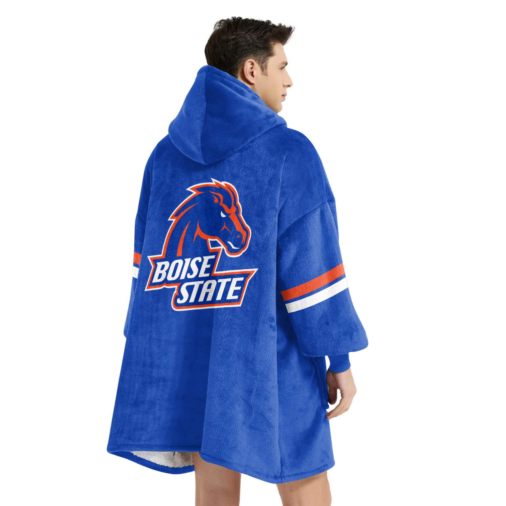 Adult Boise State Football Unisex Blanket Hoodie