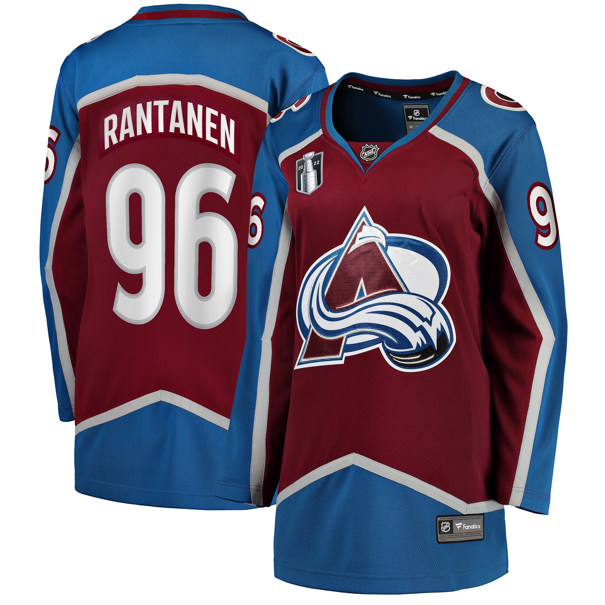 Mikko Rantanen Colorado Avalanche Women's Home 2022 Stanley Cup Final Breakaway Player Jersey - Burgundy