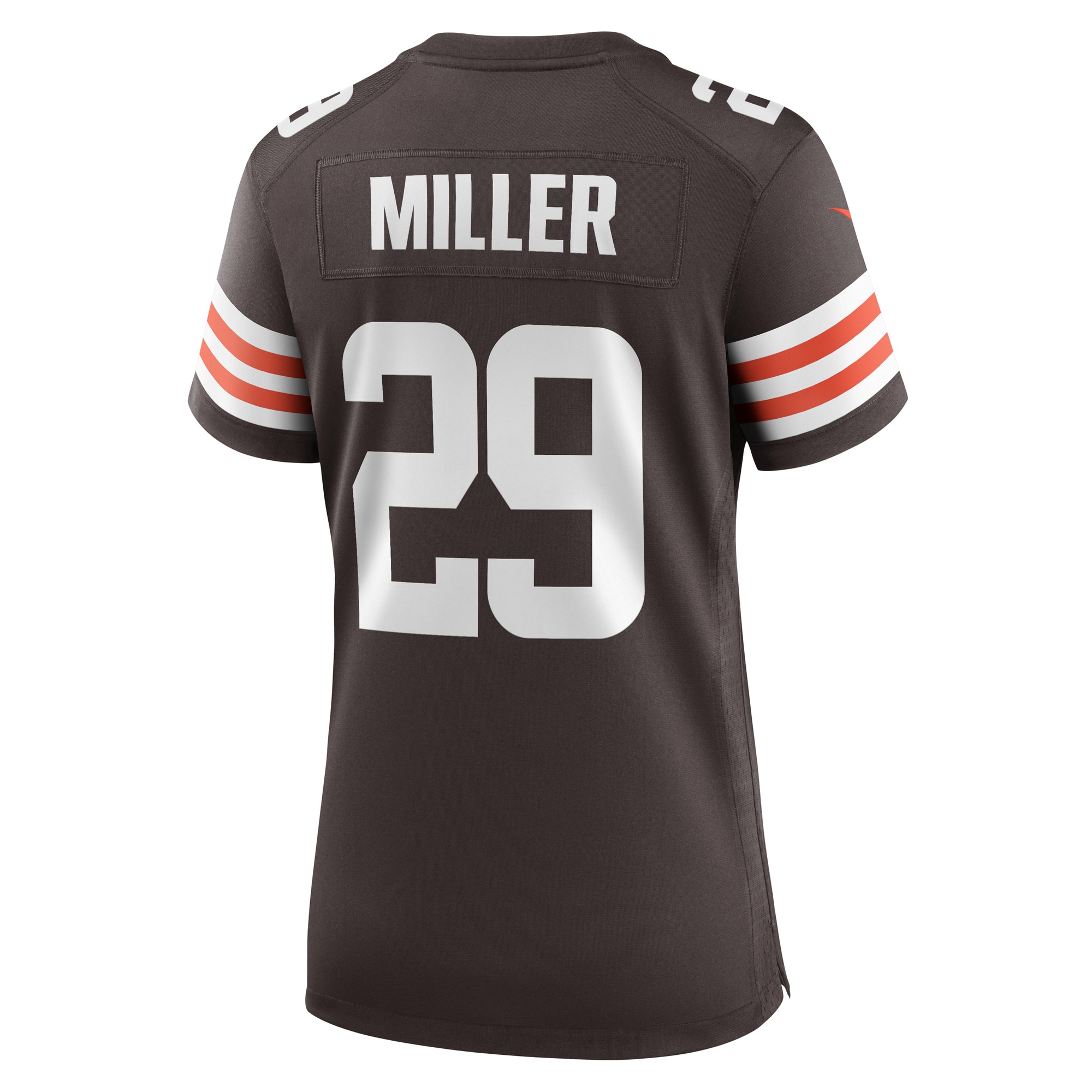 Herb Miller Cleveland Browns  Women's Game Player Jersey - Brown
