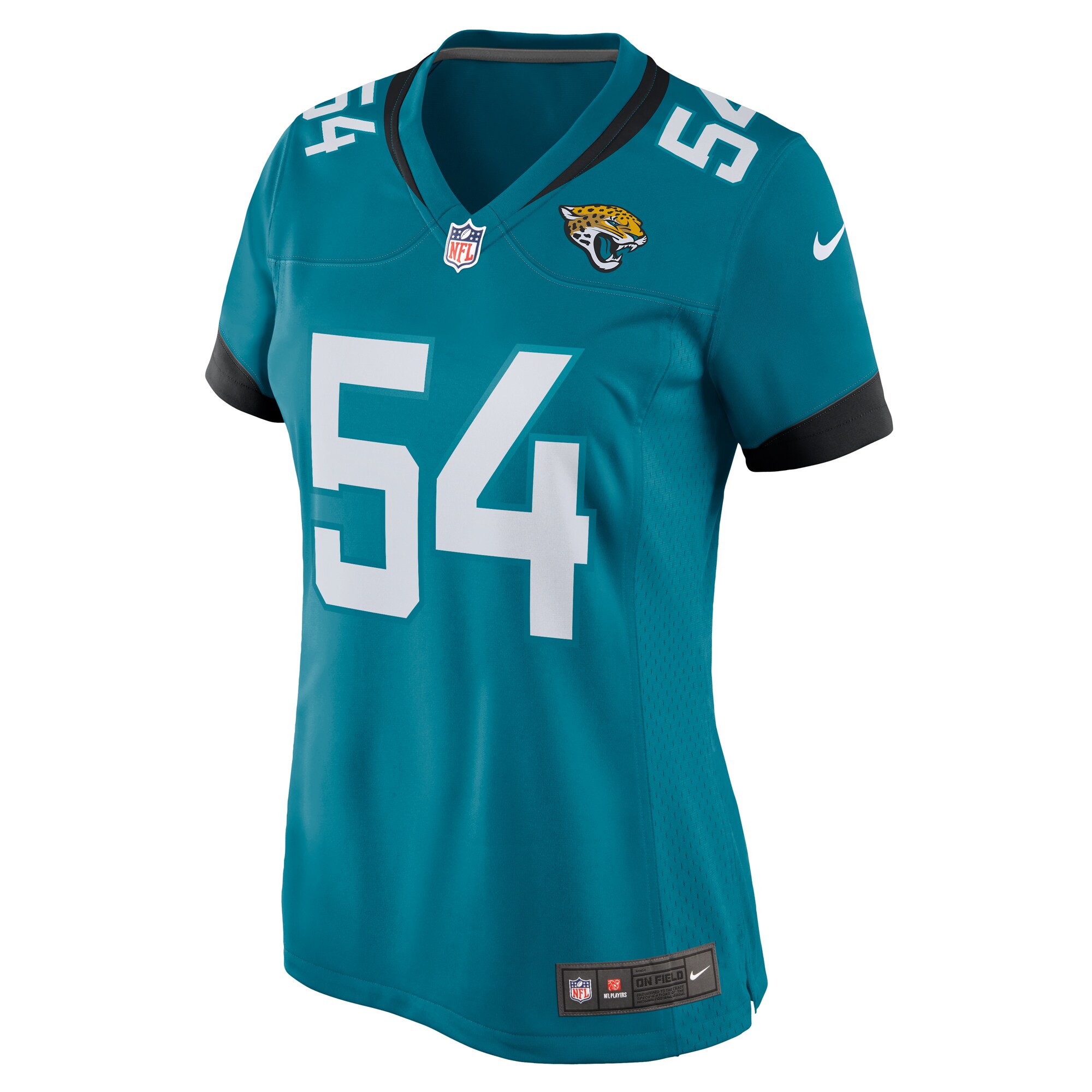 DJ Coleman Jacksonville Jaguars Women's  Game Jersey -  Teal