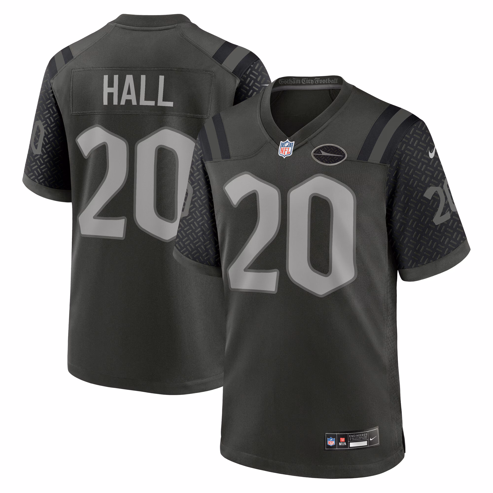 Breece Hall #20 New York Jets 2025 Rivalries Collection Game Jersey - Gotham Green