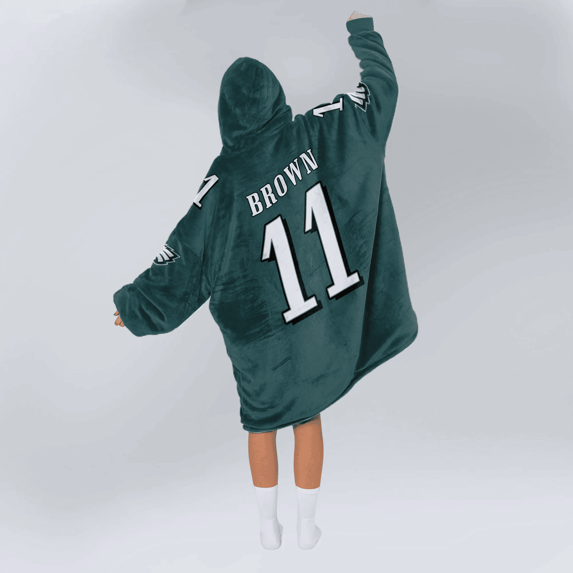 Adult 11 Philadelphia Football Unisex Blanket Hoodie