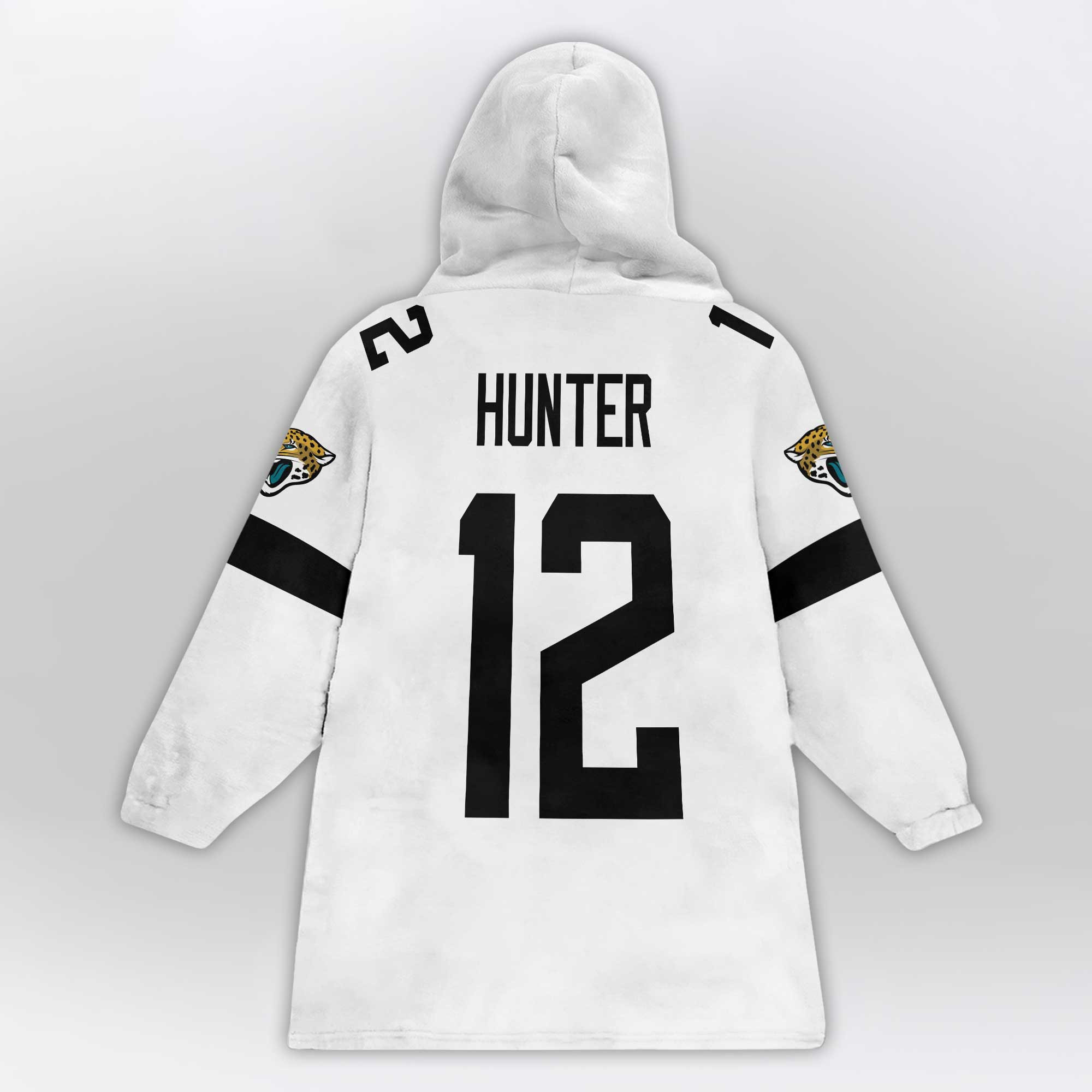 Kid 12 Jacksonville Football Unisex Blanket Hoodie