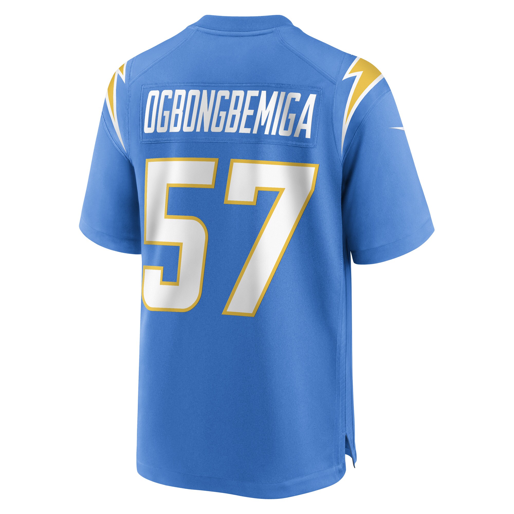 Amen Ogbongbemiga Los Angeles Chargers  Game Player Jersey - Powder Blue