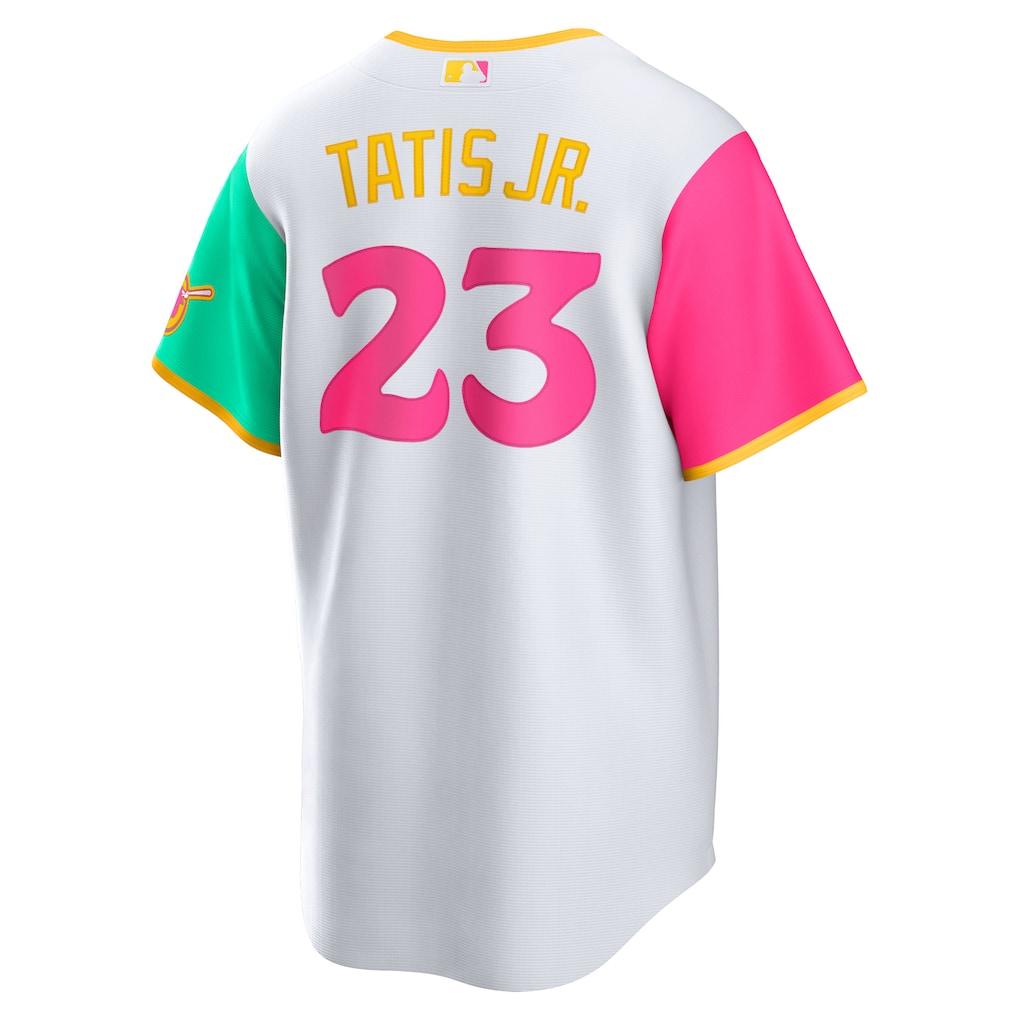 Men's San Diego Padres #23 Fernando Tatis Jr. White City Connect Replica Player Jersey