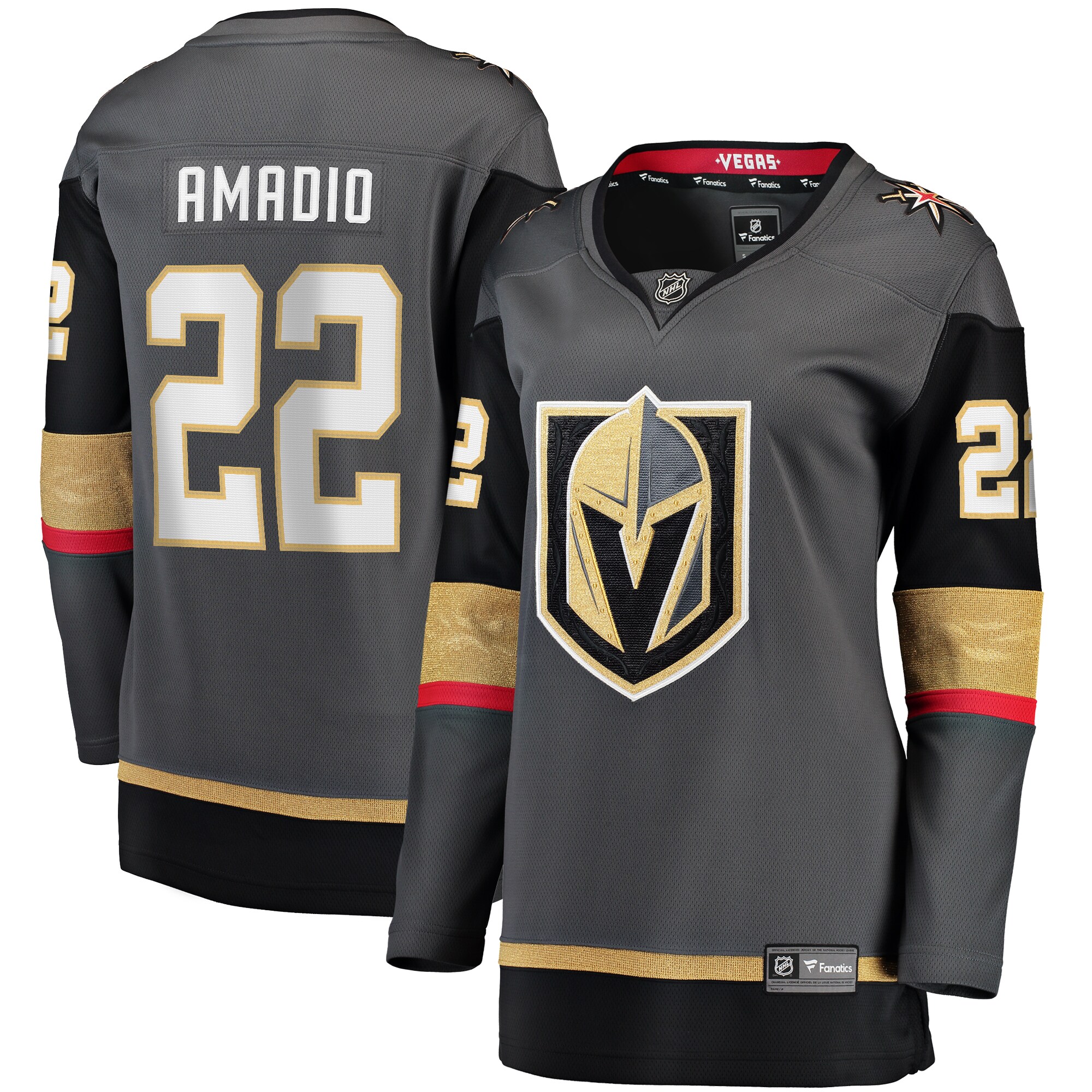 Michael Amadio Vegas Golden Knights Women's Alternate Breakaway Player Jersey - Gray