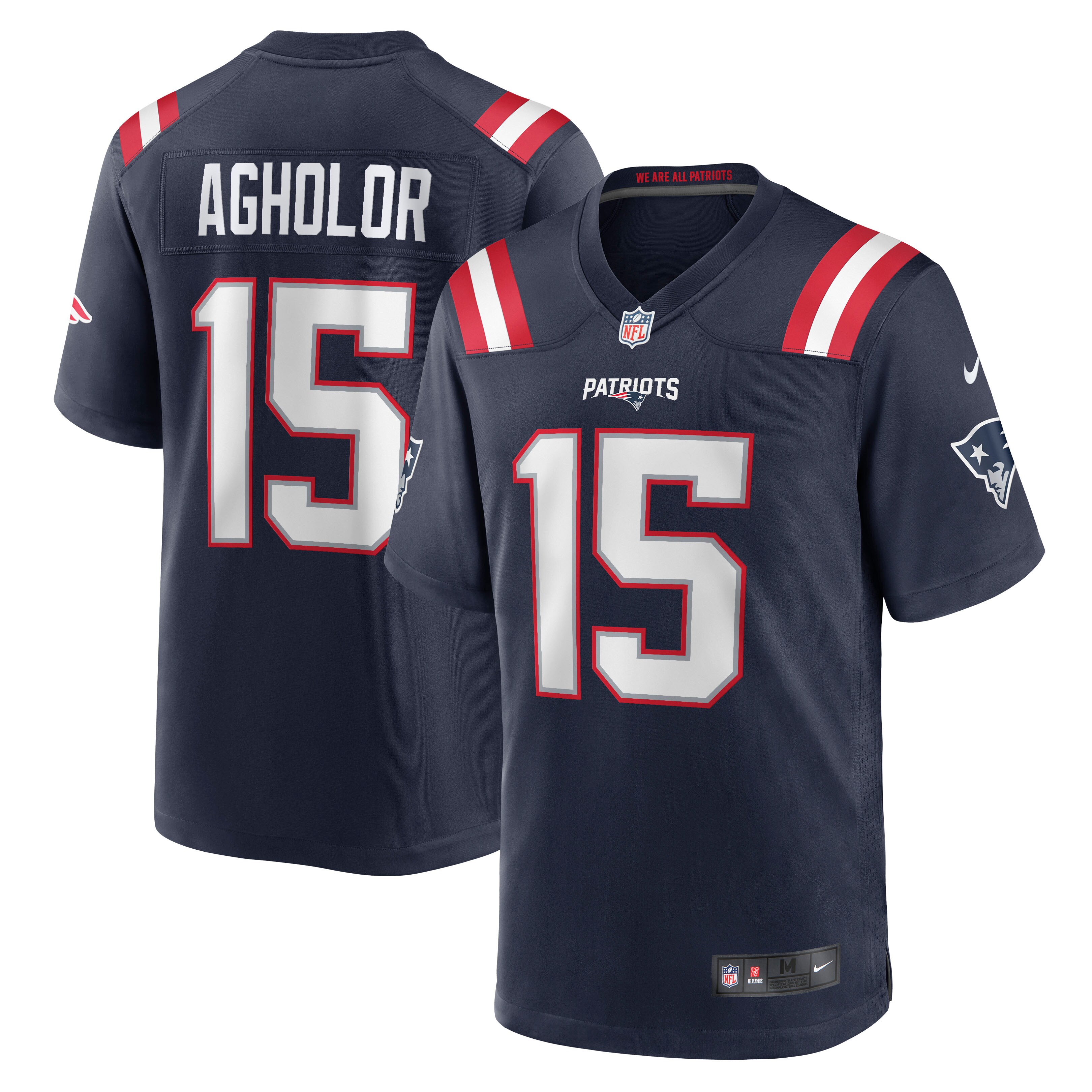 Nelson Agholor New England Patriots  Game Player Jersey - Navy
