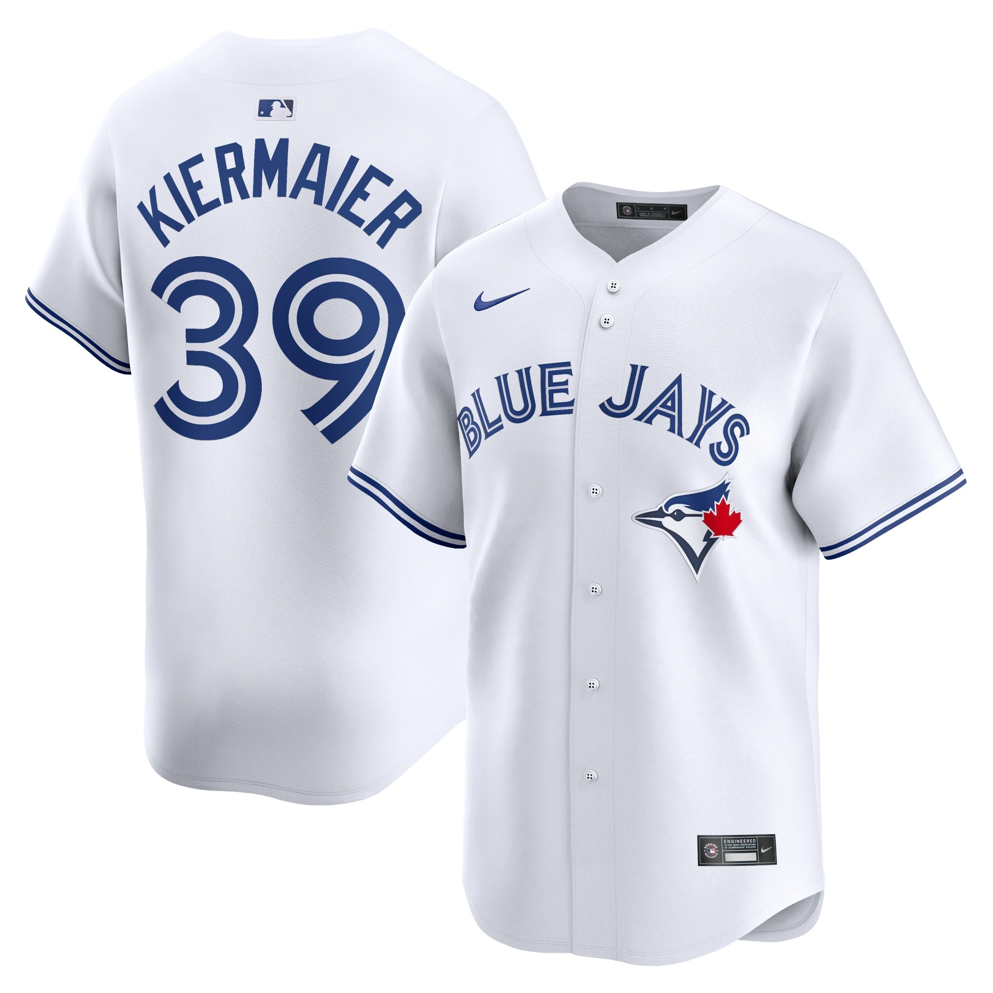 Men's Toronto Blue Jays Kevin Kiermaier  White Home Limited Player Jersey