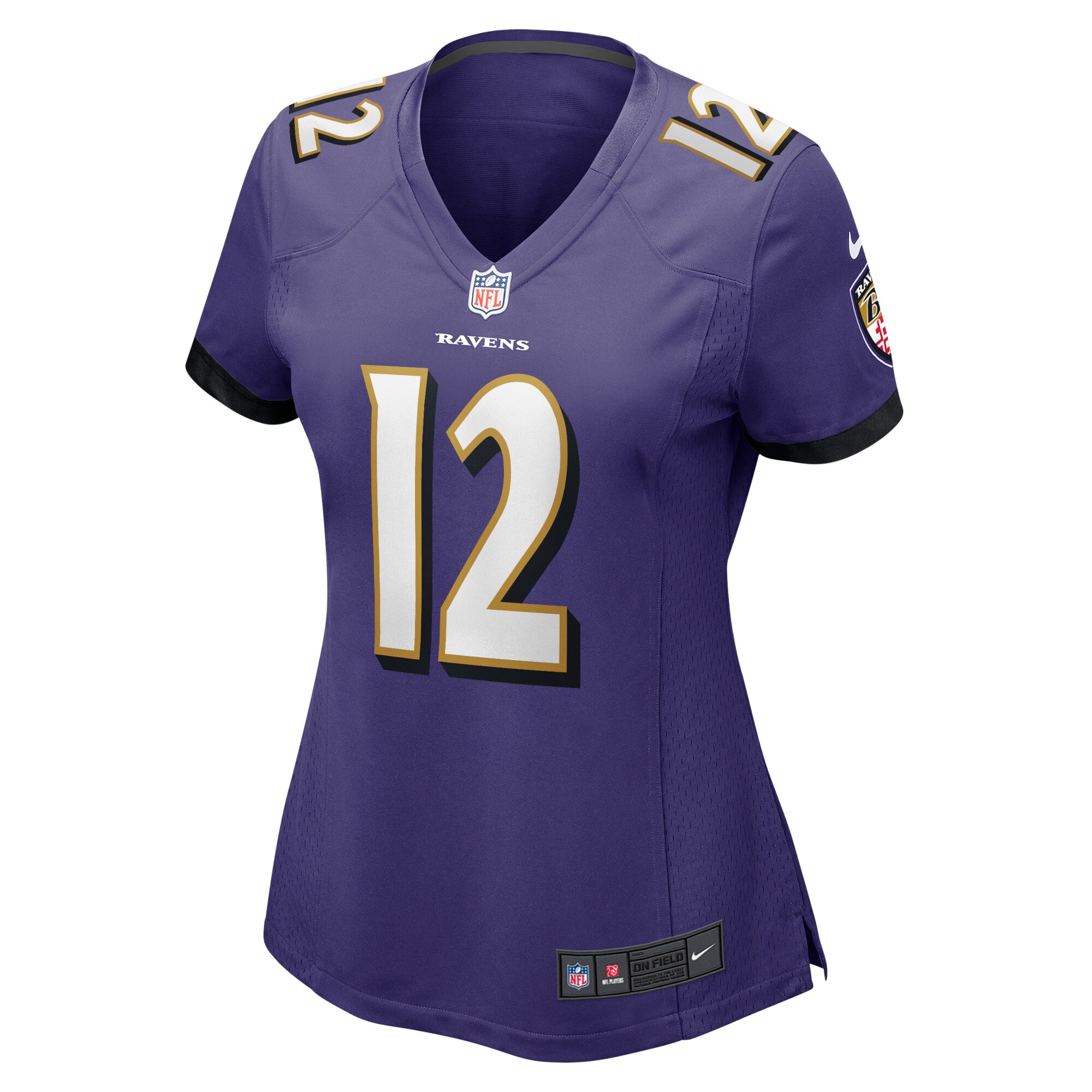 Anthony Brown Baltimore Ravens  Women's Player Game Jersey - Purple