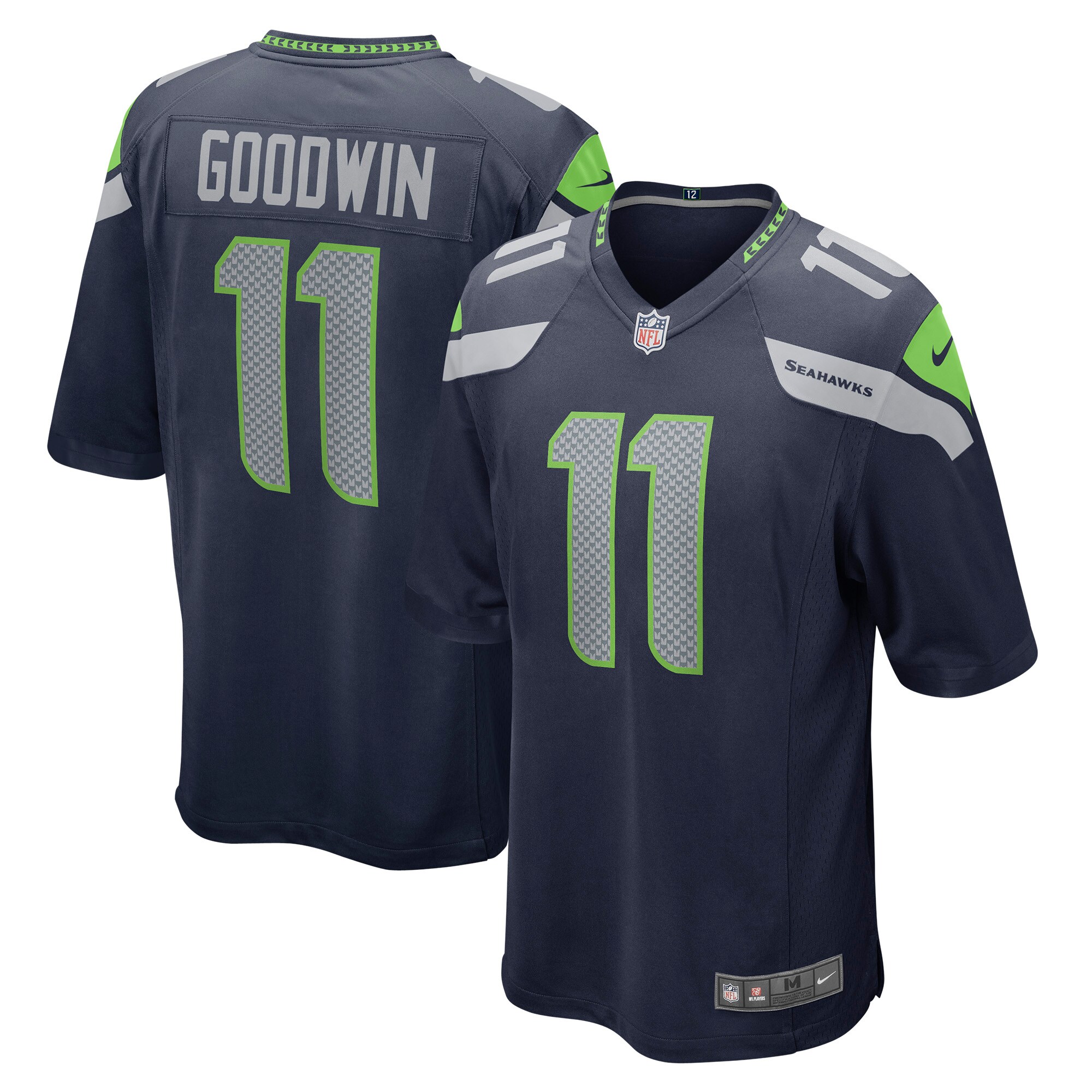 Marquise Goodwin Seattle Seahawks  Home Game Player Jersey - College Navy