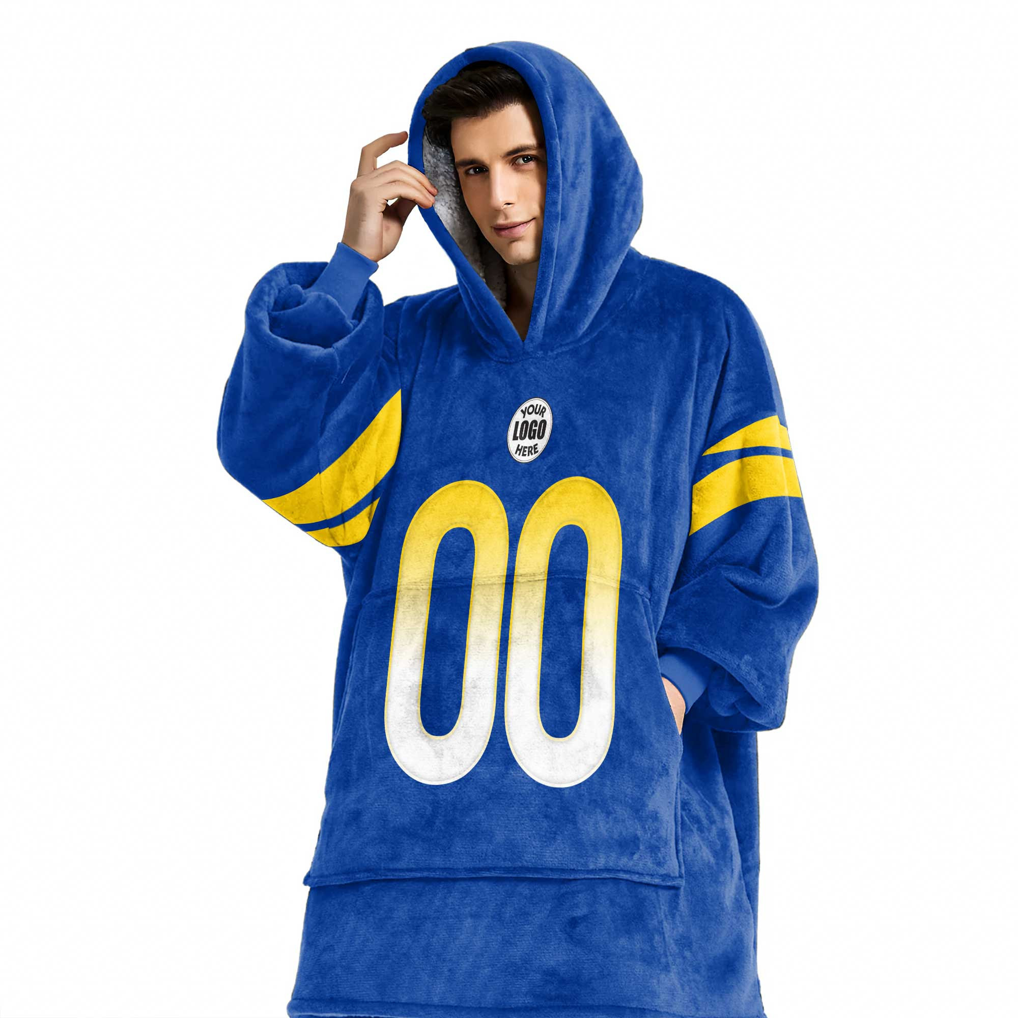 Adult Custom Blanket Hoodie Los Angeles Inspired Color