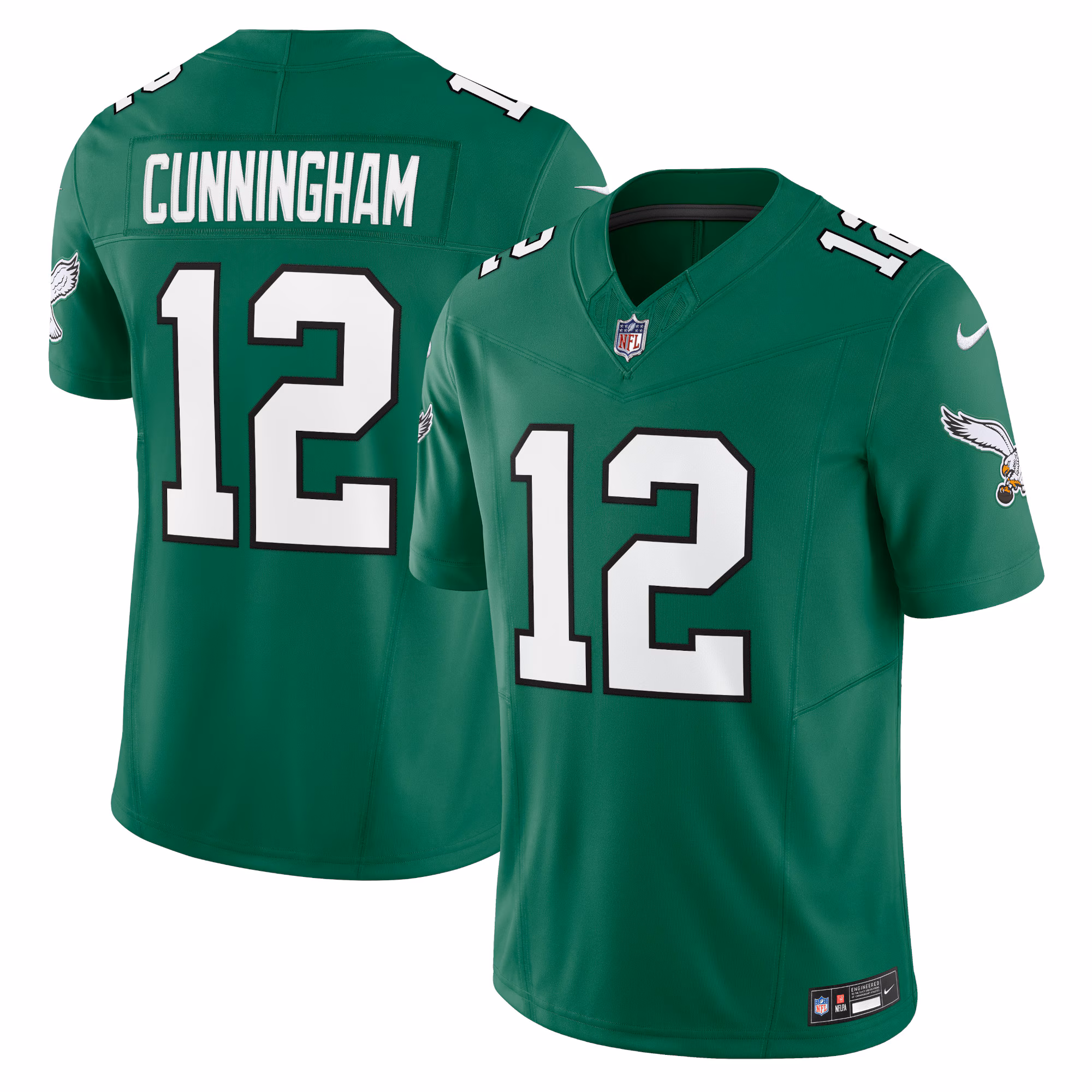 Randall Cunningham Philadelphia Eagles #12 Alternate Vapor F.U.S.E. Limited Jersey - Kelly Green
