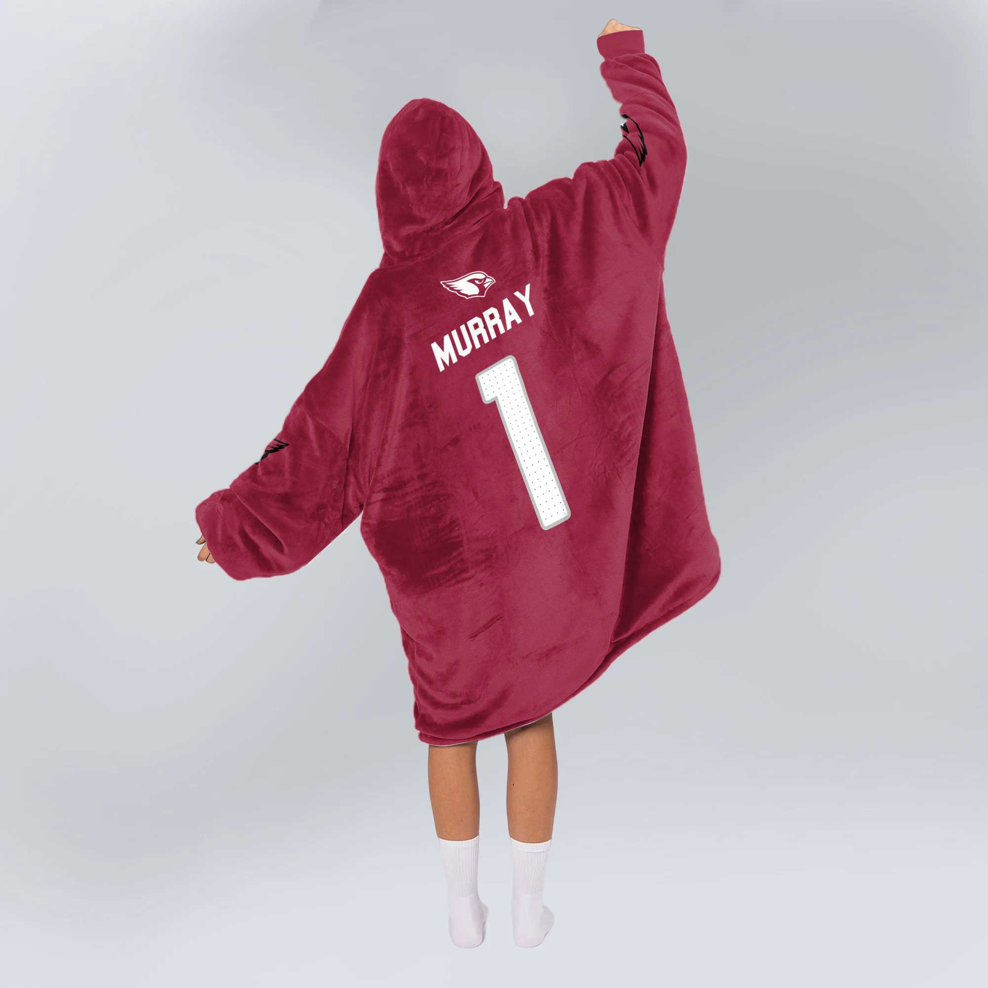 Adult 1 Arizona Football Unisex Blanket Hoodie