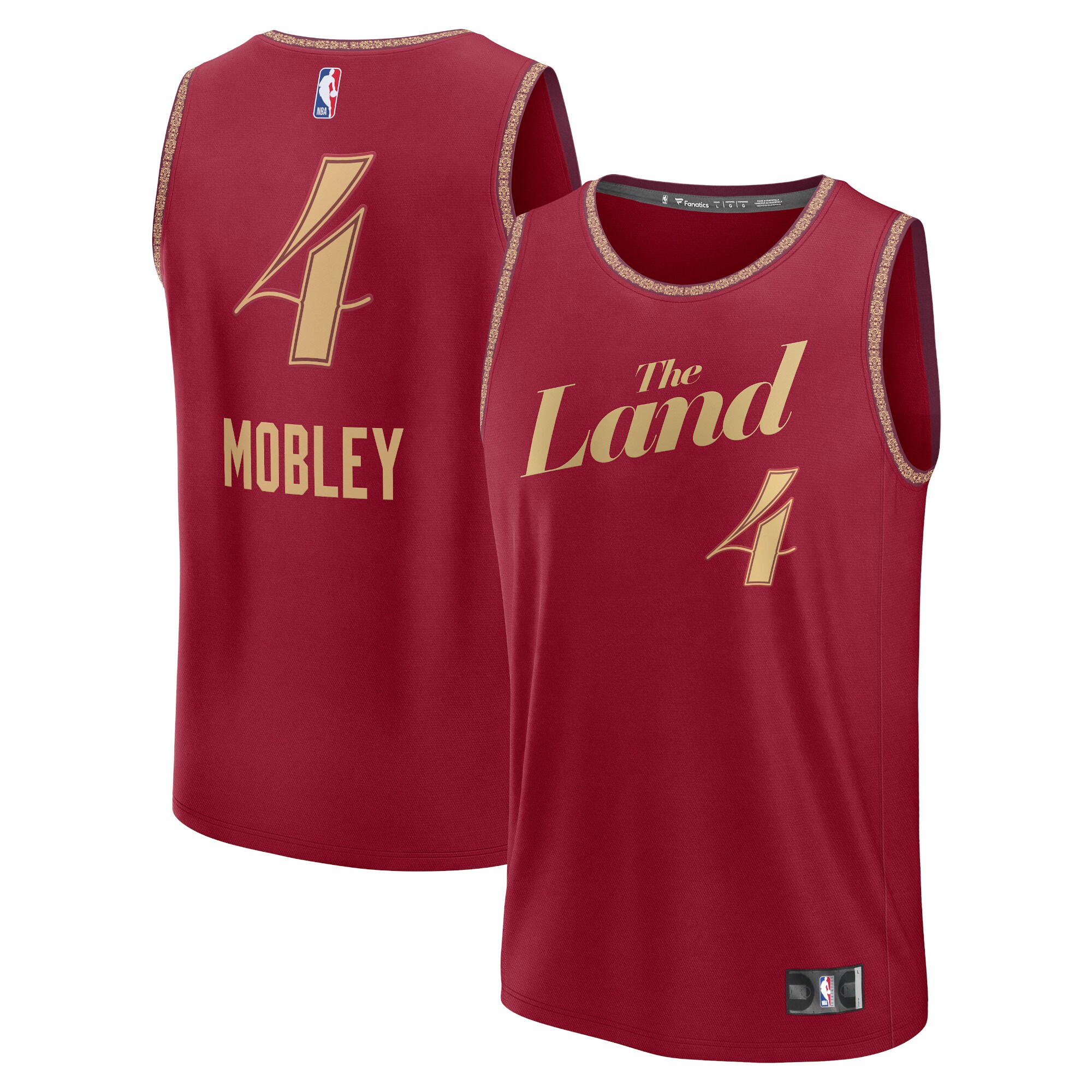 Unisex Cleveland Cavaliers Evan Mobley  Wine 2023/24 Fast Break Jersey - City Edition