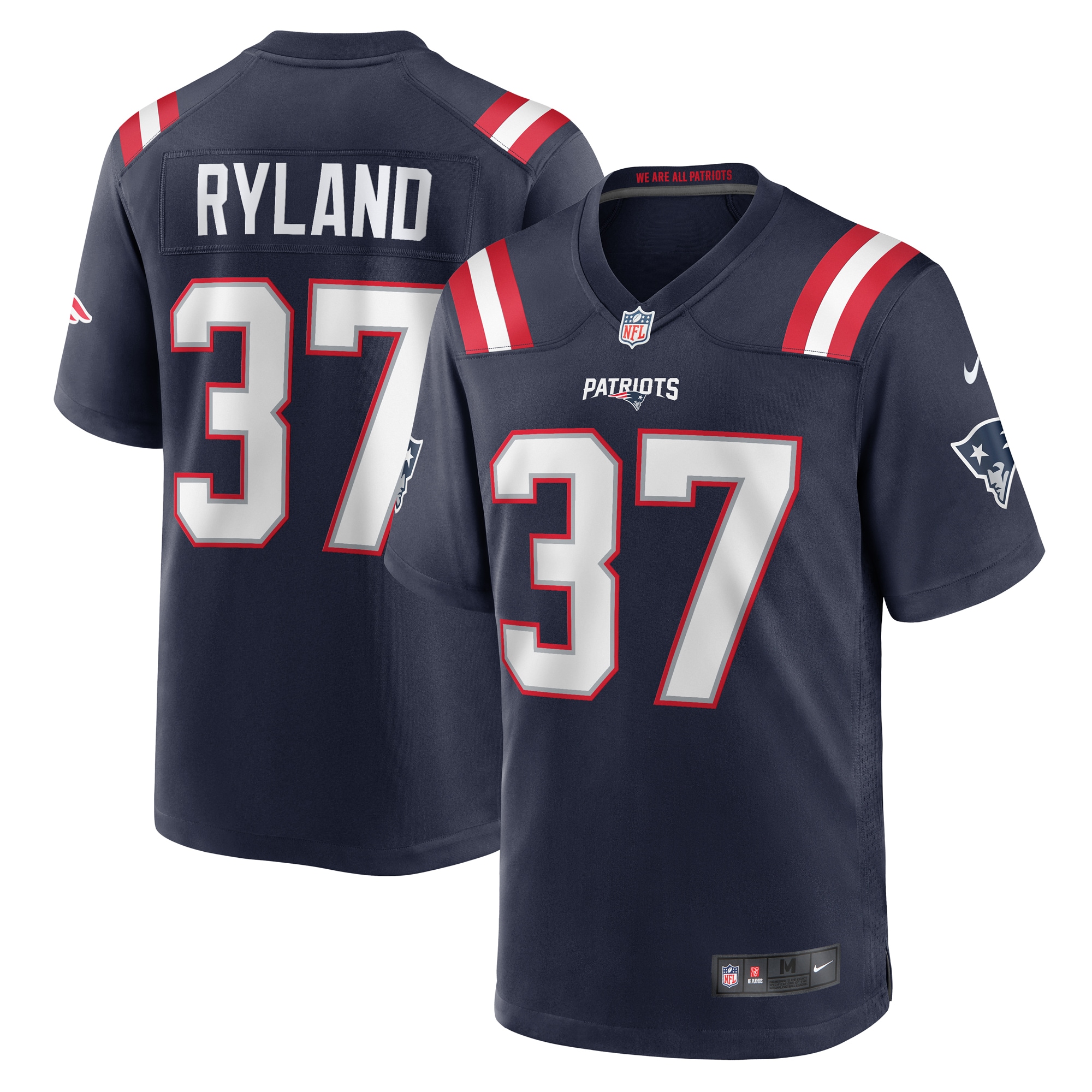 Chad Ryland New England Patriots Team Game Jersey -  Navy
