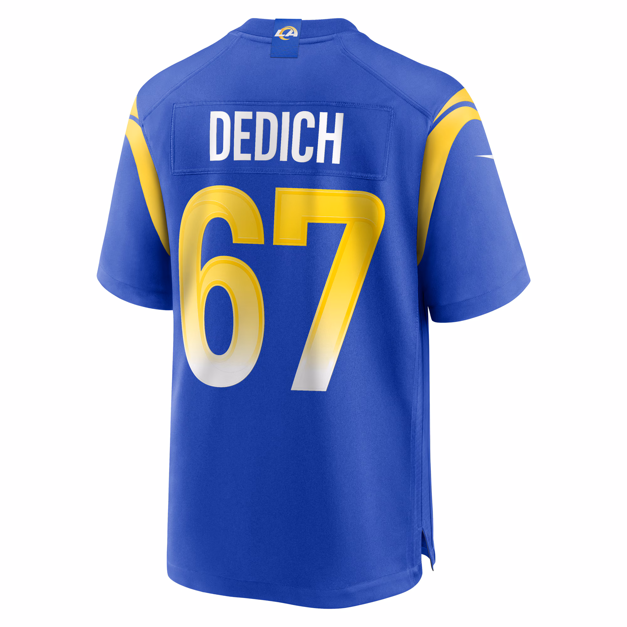 Justin Dedich Los Angeles Rams Game Jersey -  Royal