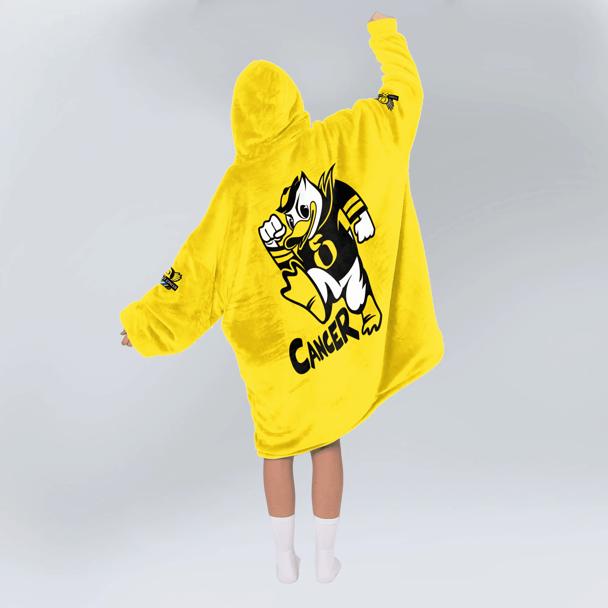 Adult Oregon Football Unisex Blanket Hoodie