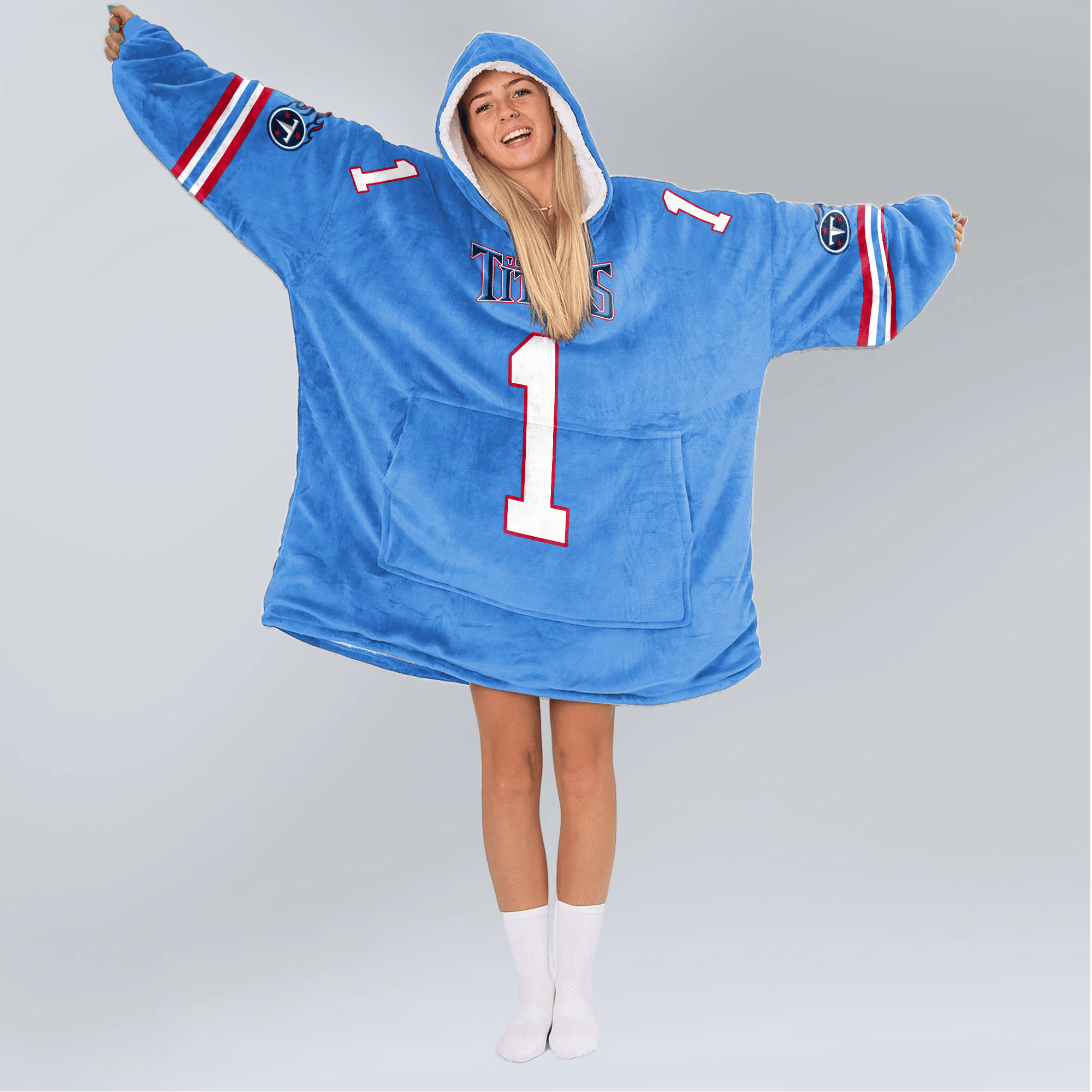 Adult C.W 1 Tennessee Football Unisex Blanket Hoodie
