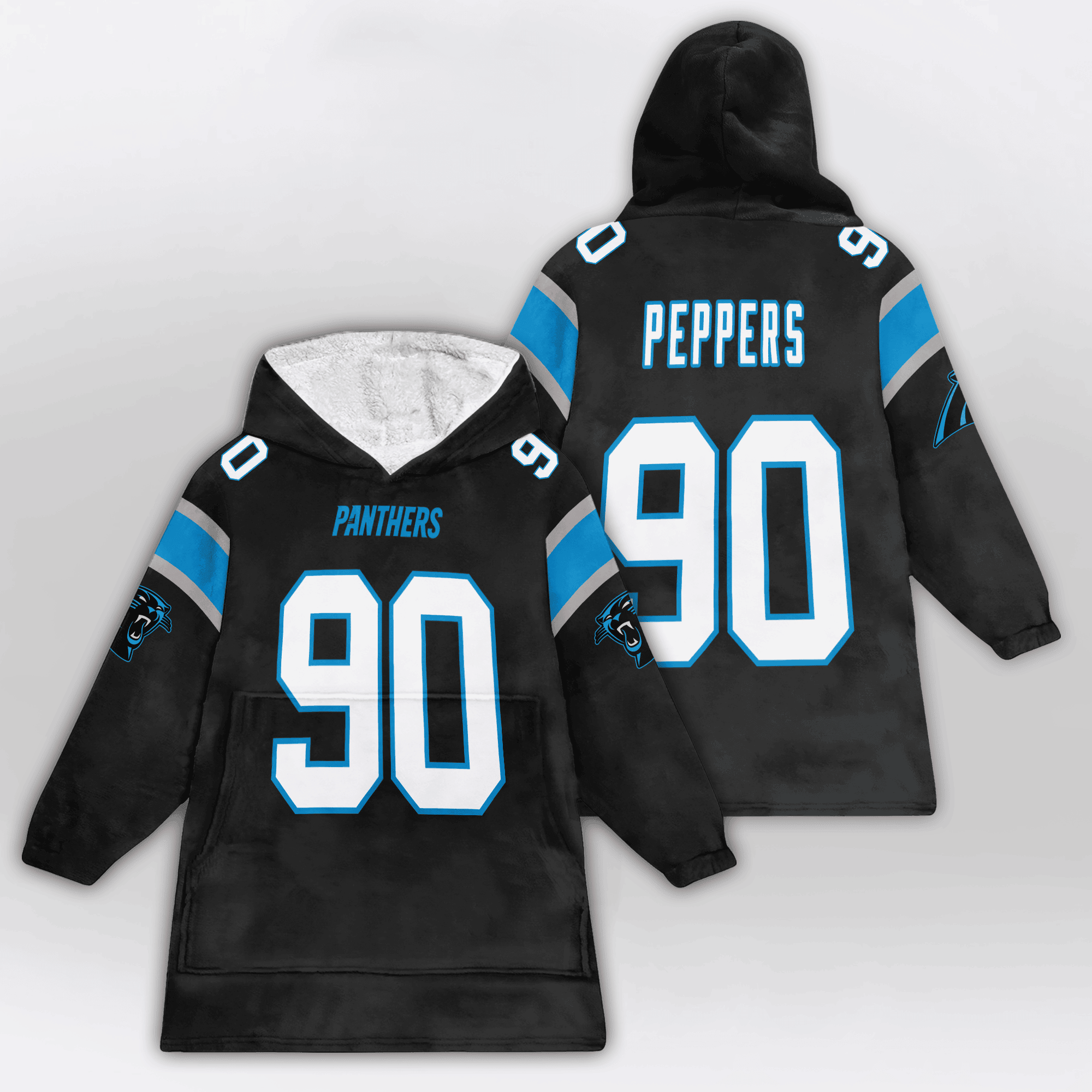Adult 30 Carolina Football Unisex Blanket Hoodie