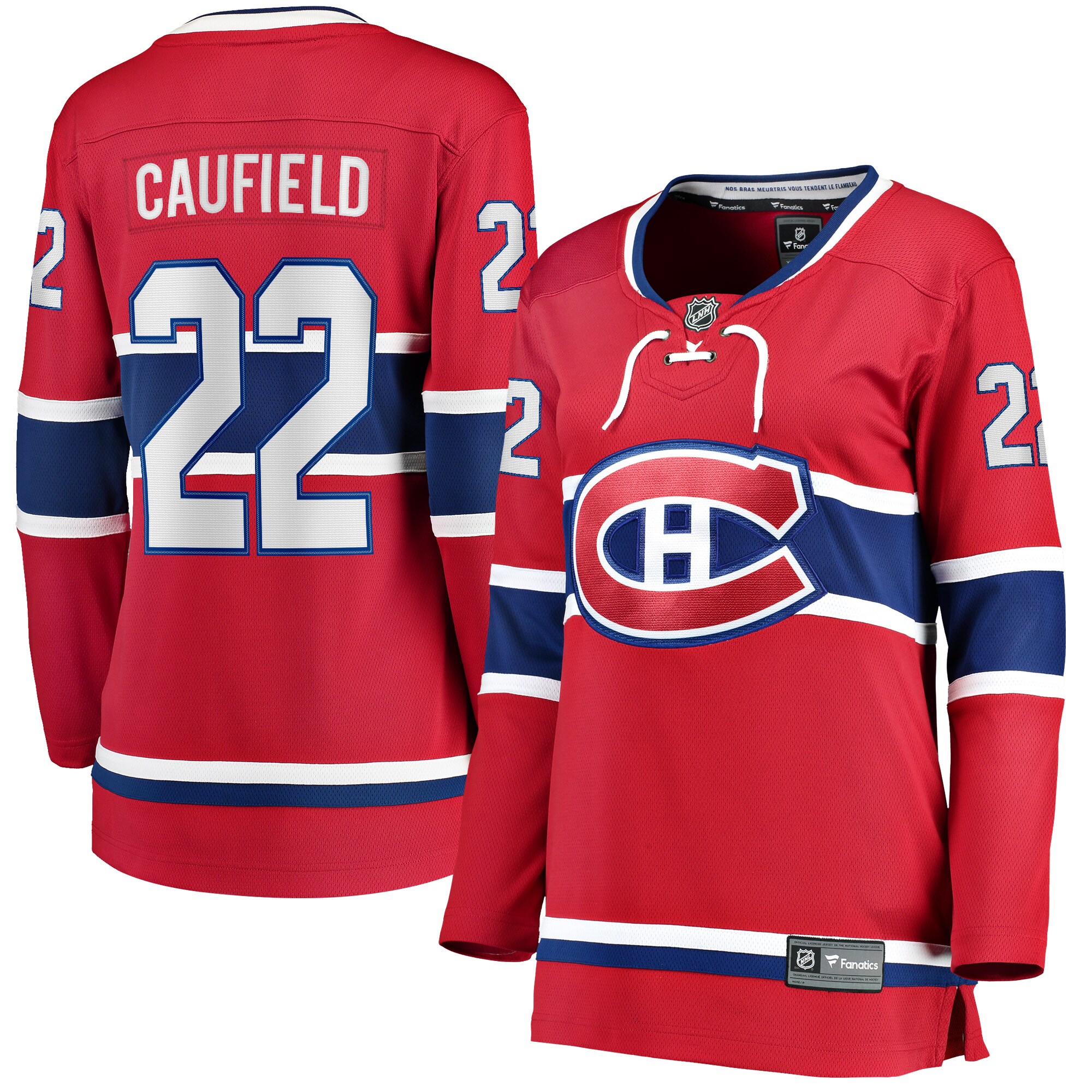 Cole Caufield Montreal Canadiens Women's 2017/18 Home Breakaway Replica Jersey - Red